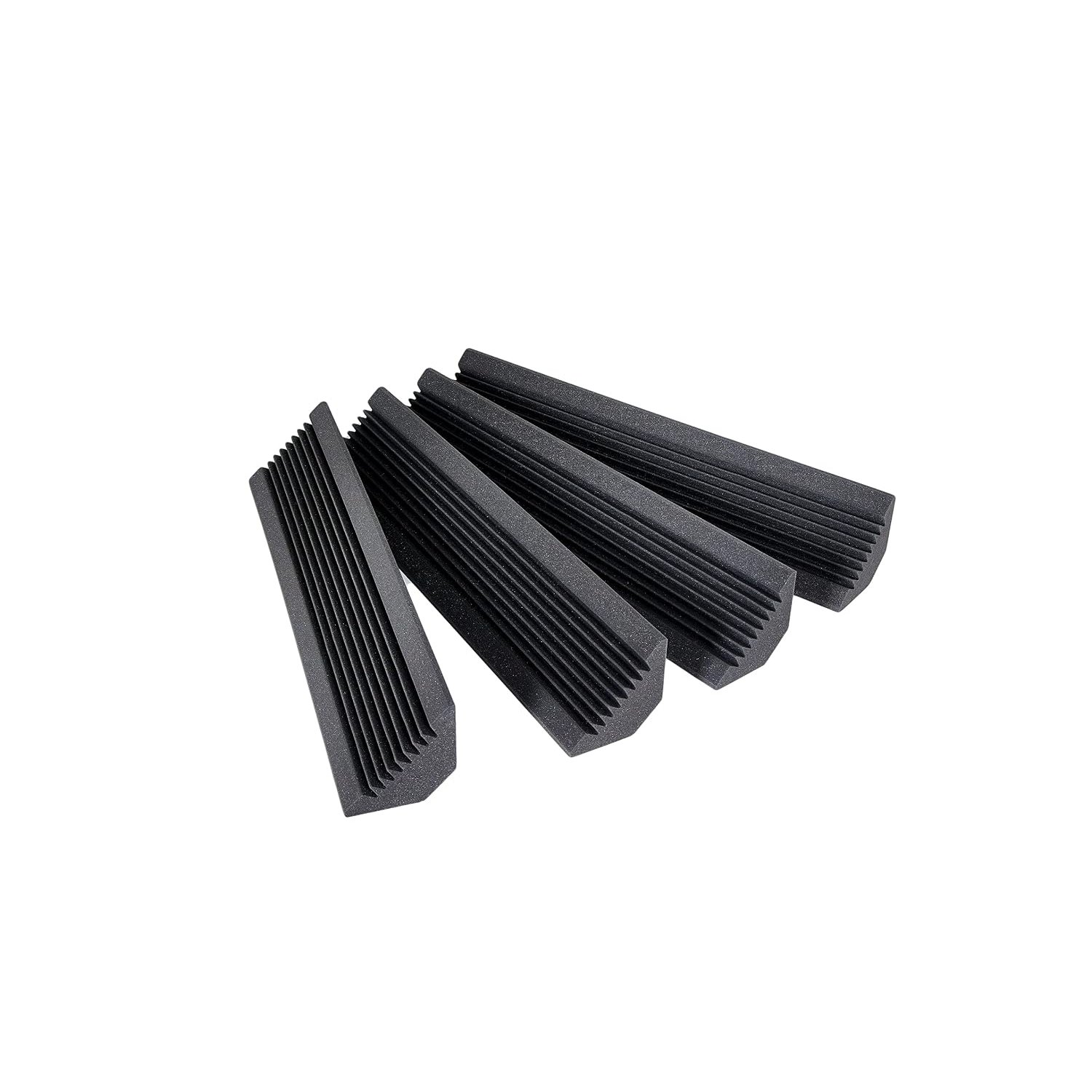 Pro Acoustic AFBT200 – 4-Pack Corner Acoustic Panels – 915 x 220mm Acoustic Padding for Wall – Bass Traps for Recording Studio, Home Cinema – Prevent Echo, Improve Acoustics