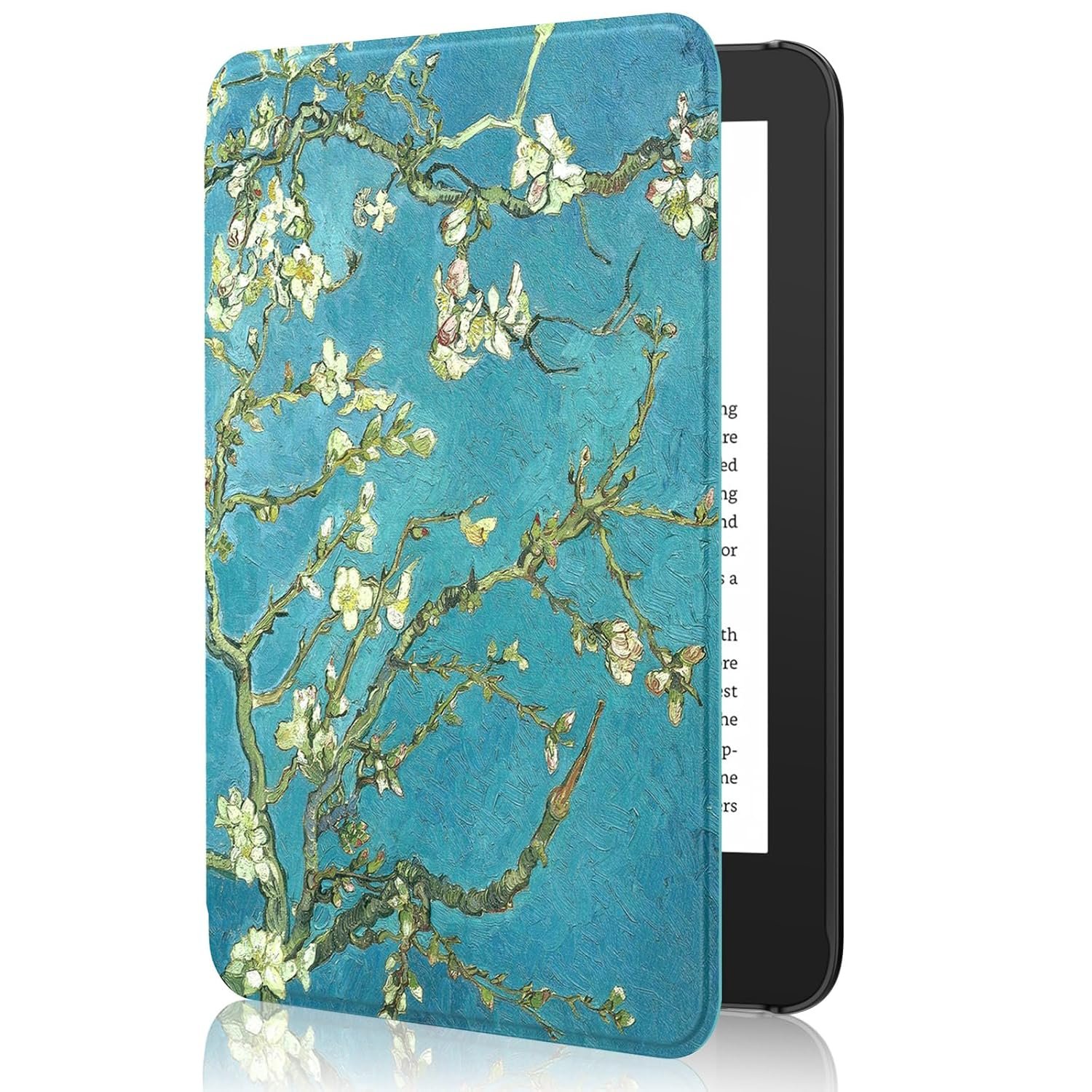 MoKo Case for 6" Amazon Kindle Basic 11th Gen 2024/2022, Apricot Blossom
