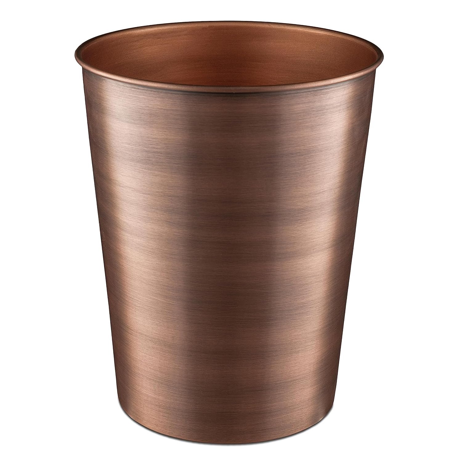 Monarch Abode Handmade Metal Waste Paper Bin for Home Office Bedroom Decorative Trash Can Modern Bathroom Decor Durable Standard Finish