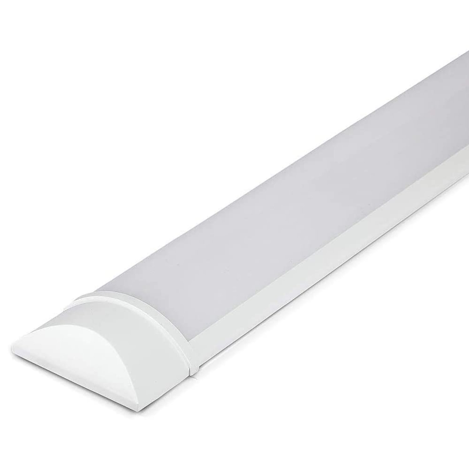 LEDBRITE 5ft 45W LED Batten Light | 6500K Daylight IP20 Ceiling Strip Light | 120lm/W Fluorescent Replacement for Garage Workshop Office Utility Room (5FT)