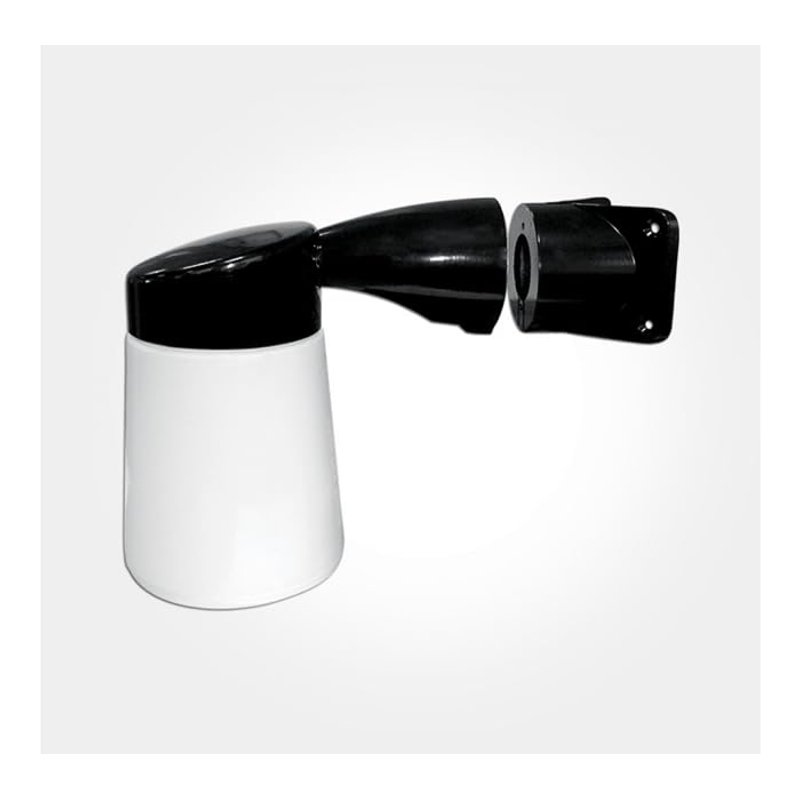 Eterna WGLEDBK 'Wellglass' Style Corner Mounted Light Fitting 9.5W (Black)
