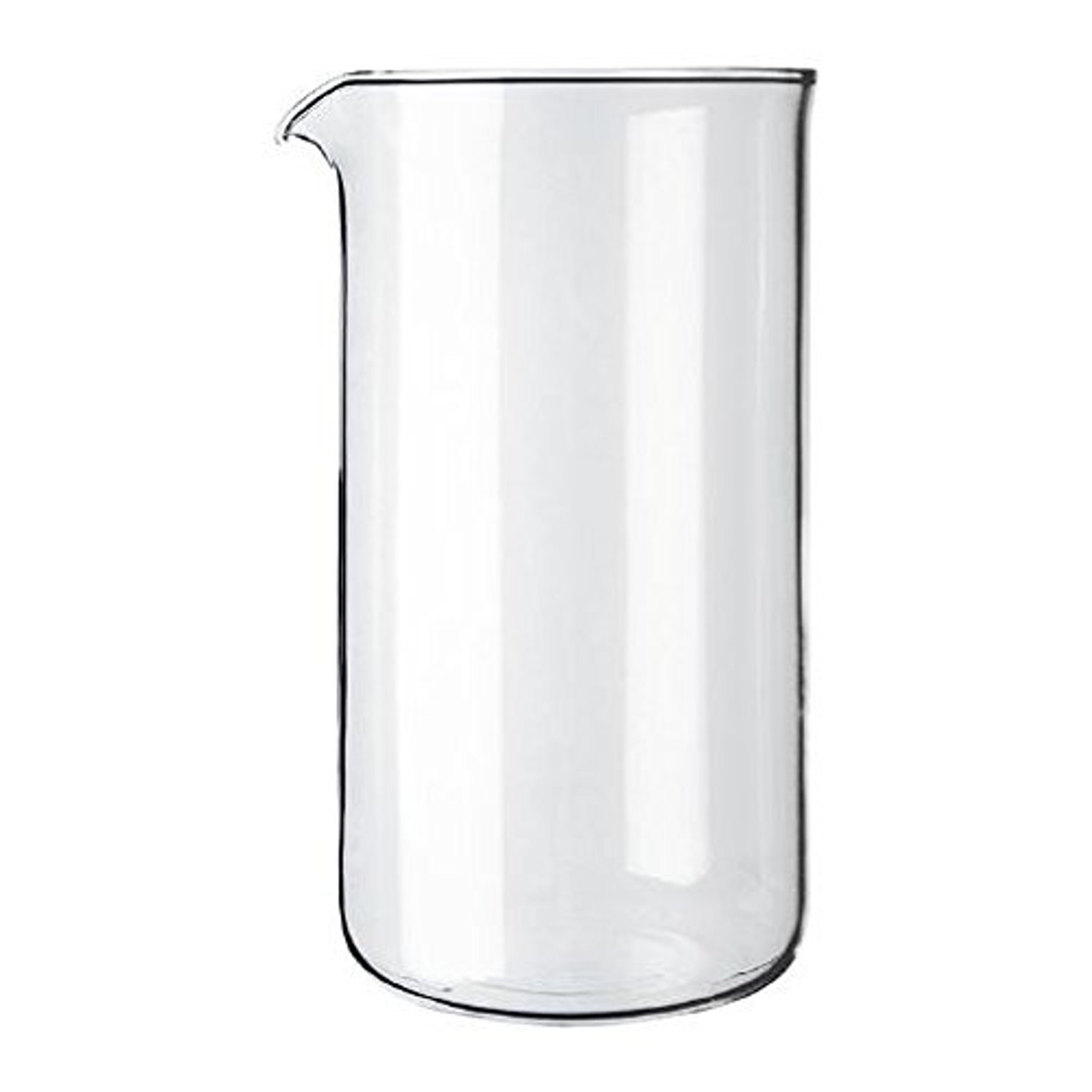 Bodum Transparent Glass Spare Coffee Maker Beaker 3 Cup 0.35L (12oz) (Pack of 2)