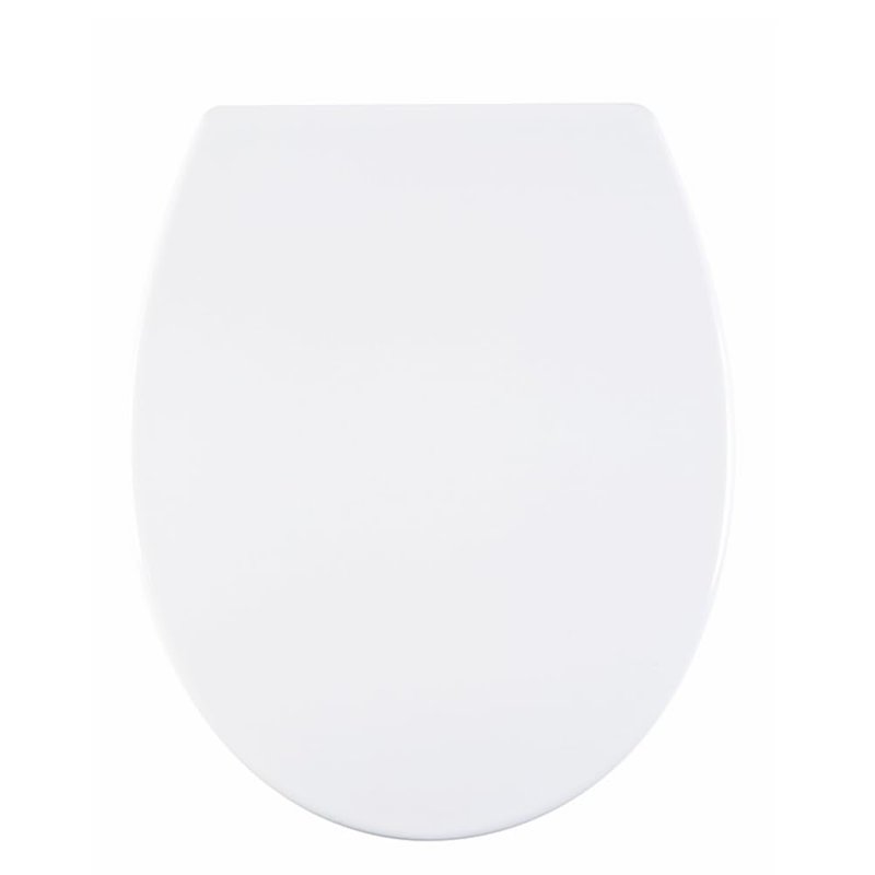 AQUALONA® Luxury Duroplast Toilet Seat – Incredibly Strong and Durable - Oval, Soft Close - Ceramic Appearance - Scratch Resistant - One Button Hinge Release - Click, Lift & Clean Technology (White)