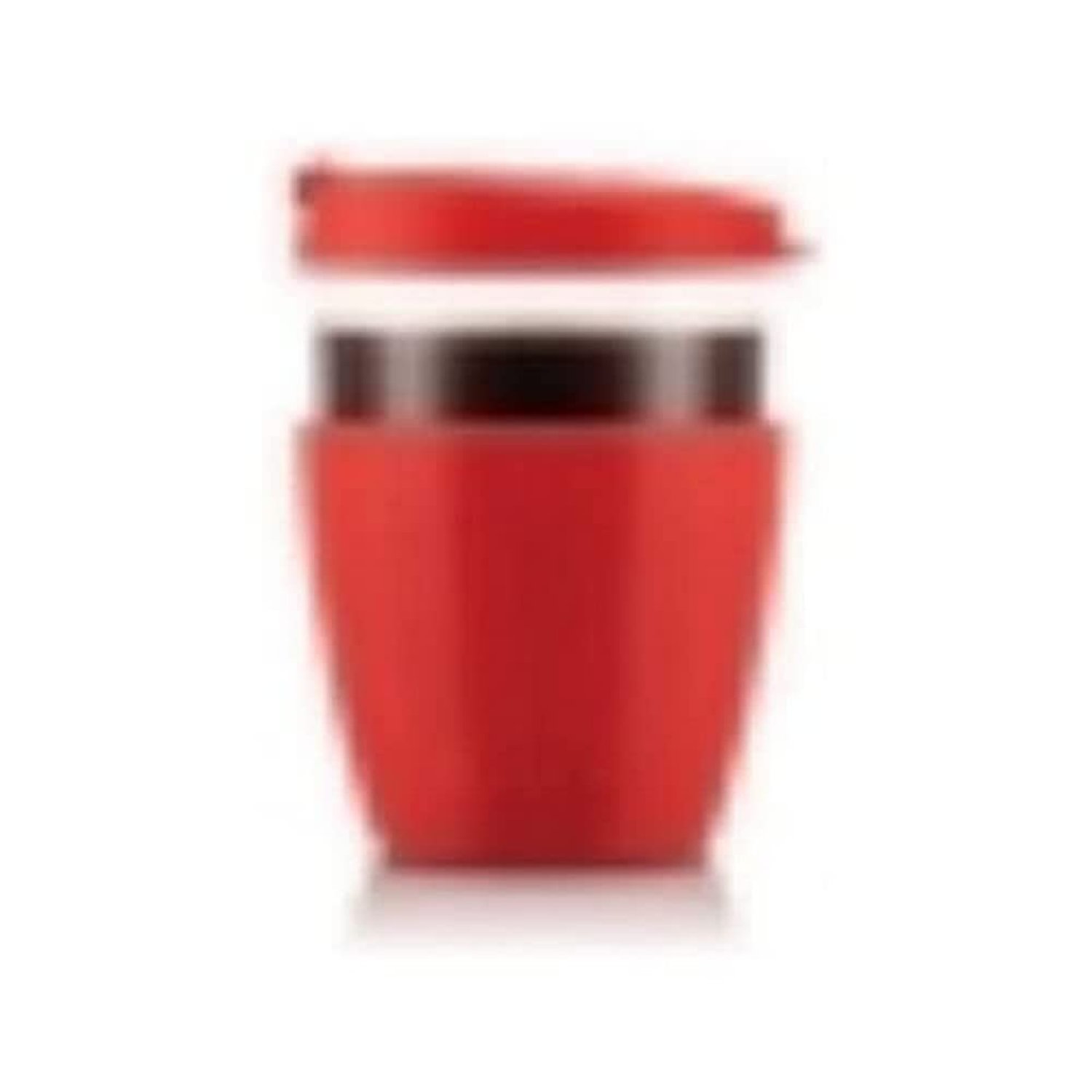 Bodum JOYCUP 12091-04 Glass Travel Mug with Lid and Silicone Sleeve 0.4 L