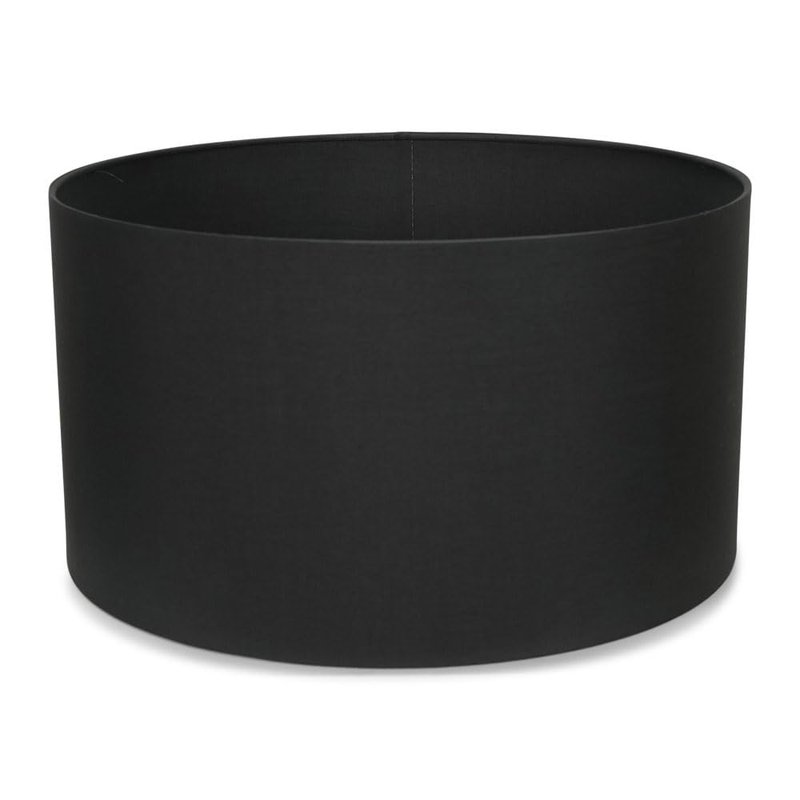 MiniSun | Large Modern Charcoal Grey Drum Light Shade | Lamp Shades, Home Décor & Improvement Essential | 45cm Shade Width