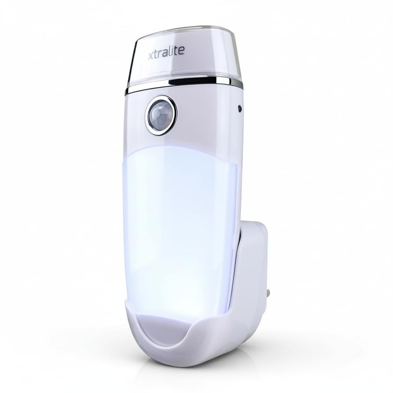 Xtralite Rechargeable LED Emergency Light, Power Failure Night Light & Torch with Motion Sensor, Dusk-to-Dawn Mode, Induction Charging, Duo+