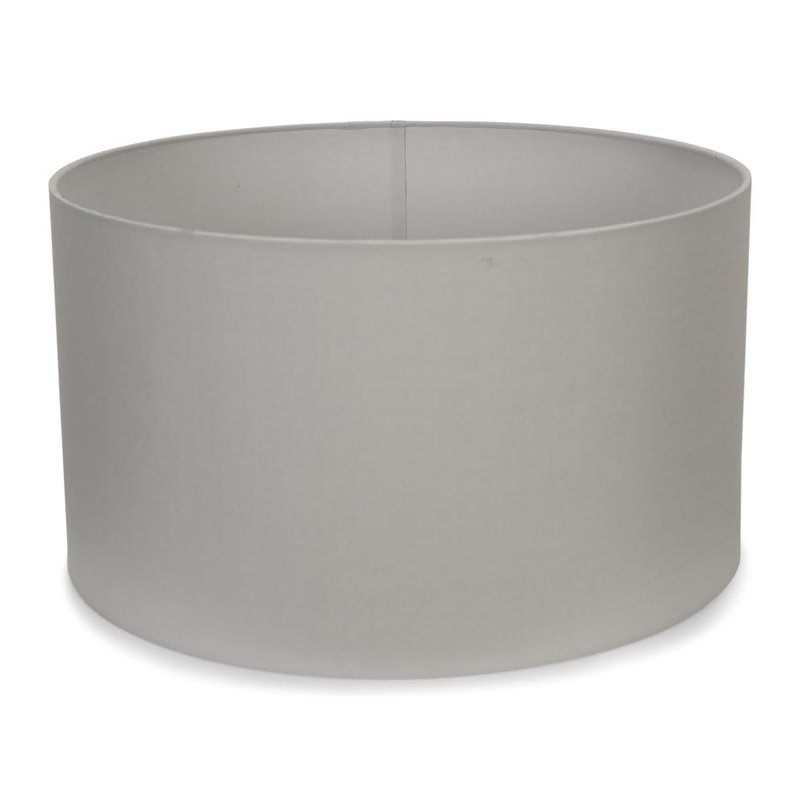 MiniSun | Large Modern Grey Fabric Drum Light Shade | Lamp Shades, Home Décor & Improvement Essential | 45cm Shade Width