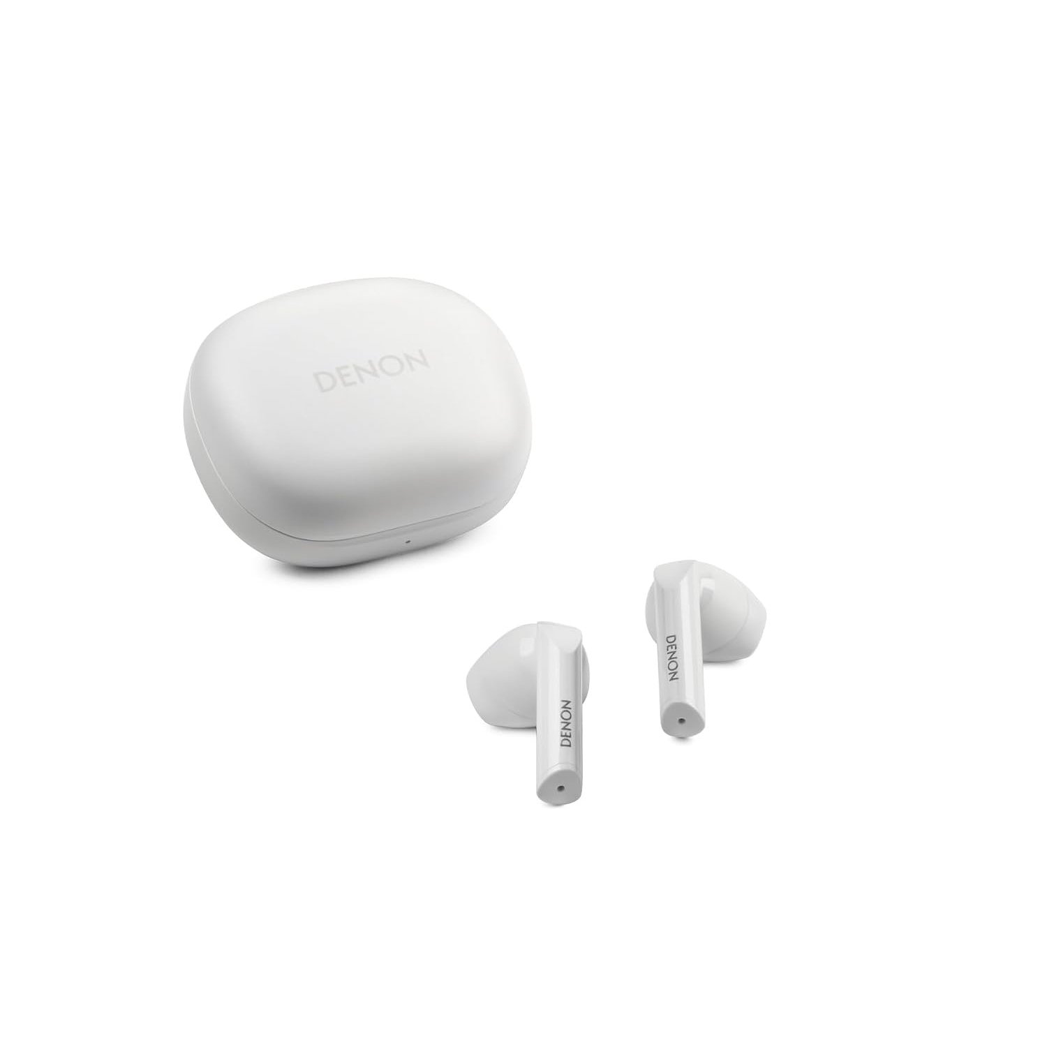Denon AH-C500W True Wireless In-Ear Headphones, Water Resistant Bluetooth Headphones with Built-in Microphone - White