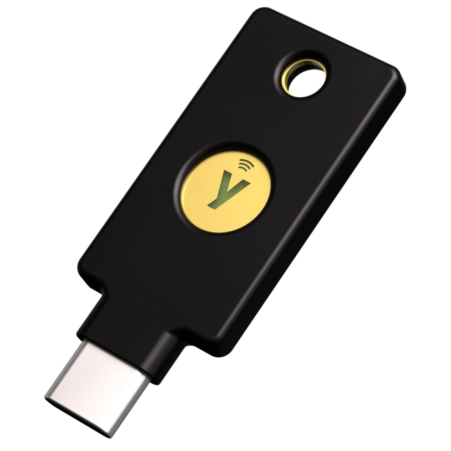 Yubico - YubiKey 5C NFC - Two Factor Authentication USB and NFC Security Key, Fits USB-C Ports and Works with Supported NFC Mobile Devices - Protect Your Online Accounts with More Than a Password