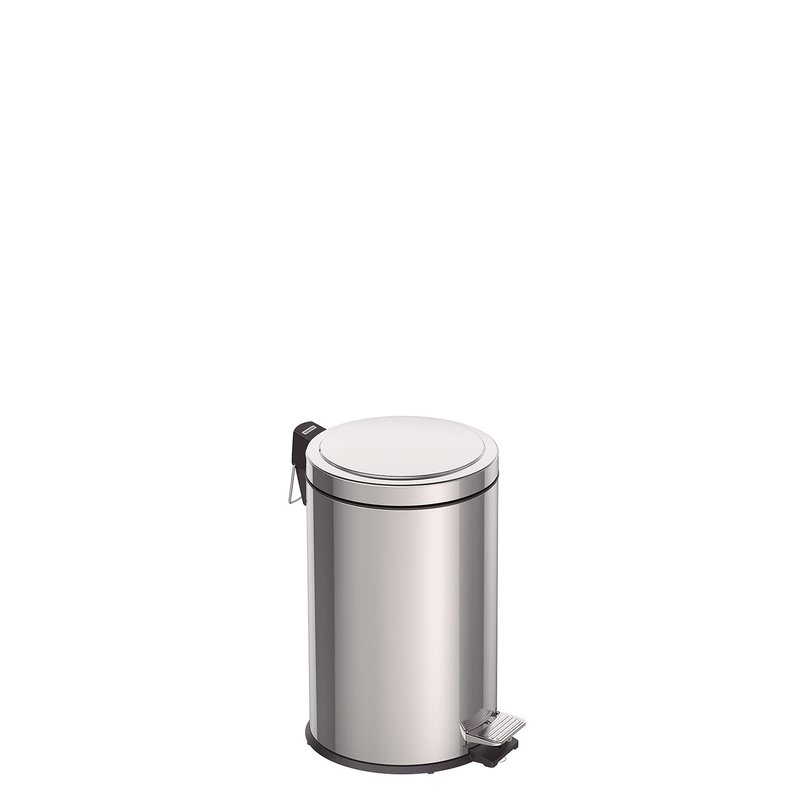 Tramontina 12L Pedal Bin Stainless Steel Rubbish Bin with Lid, Removable Inner Bucket, 25.5 cm Diameter x 40 cm Height, 94538112