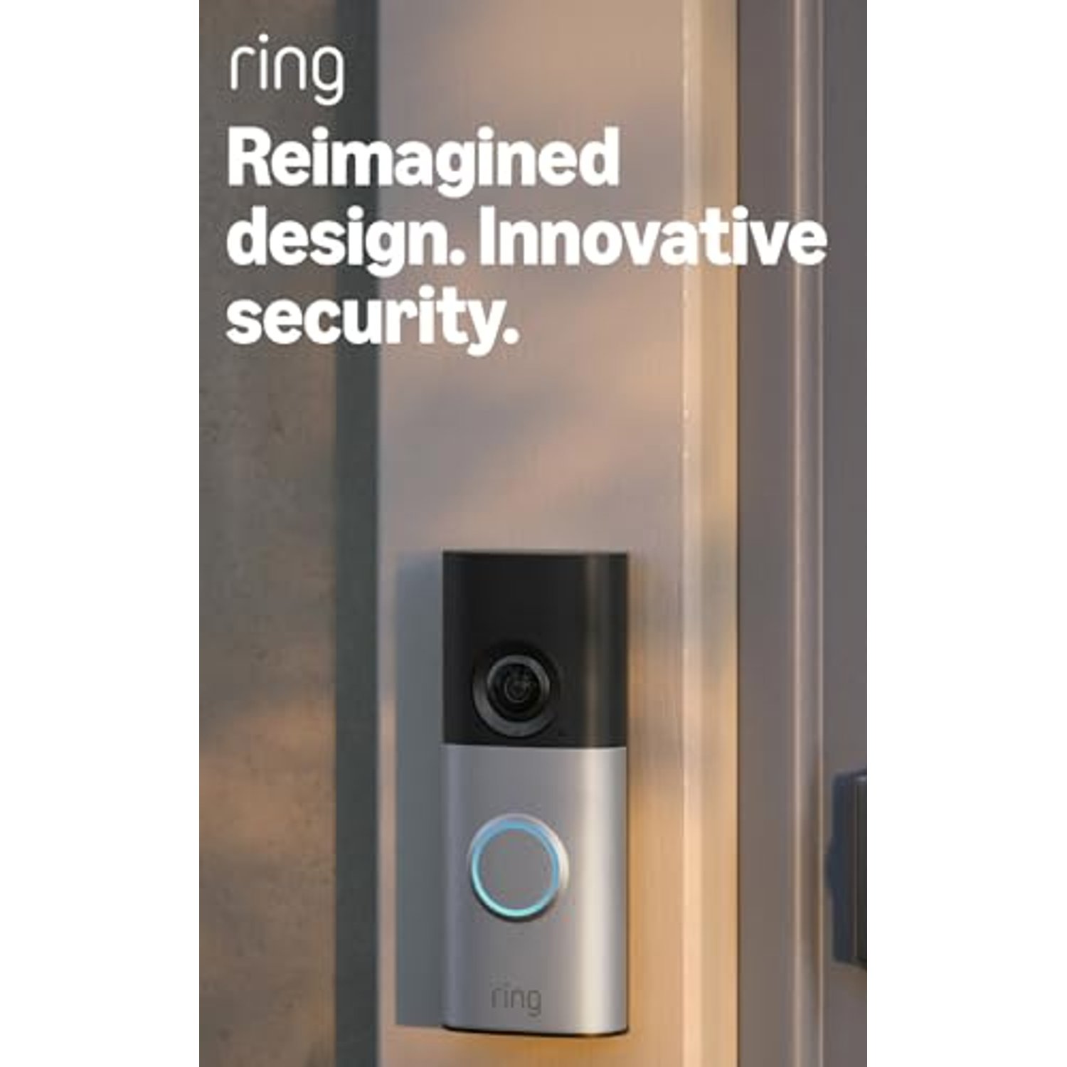 Ring Wired Video Doorbell Plus (newest gen) | Video Doorbell Camera | Retinal 2K | Wide Field of View | Radar Detection | 30-day free trial of Ring Subscription Plan