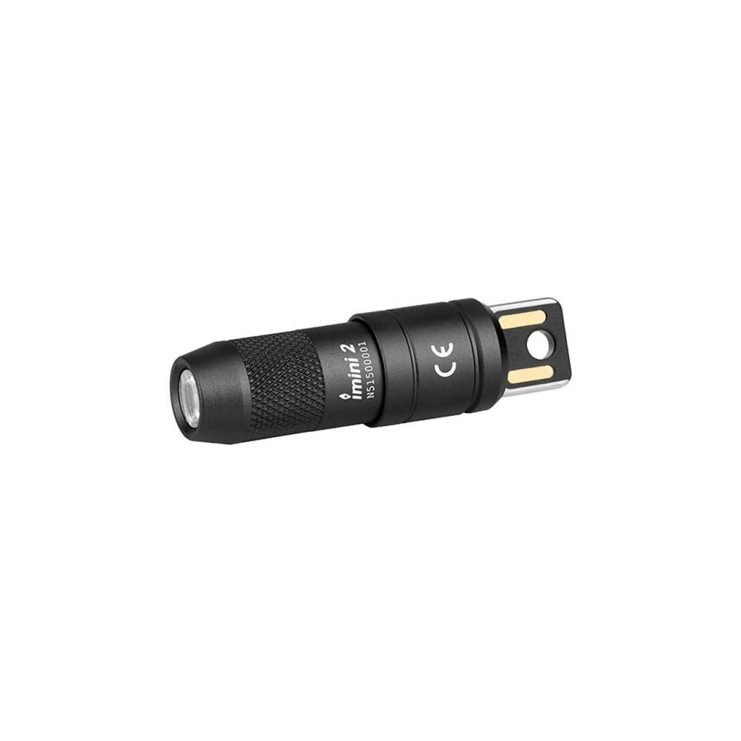 OLIGHT IMINI 2 Keychain Light 50 Lumens EDC Rechargeable Mini Torch, Magnetic Base Lamp with Integrated USB Plug, High Performance Compact LED Flashlight for Daily Carry (Black)