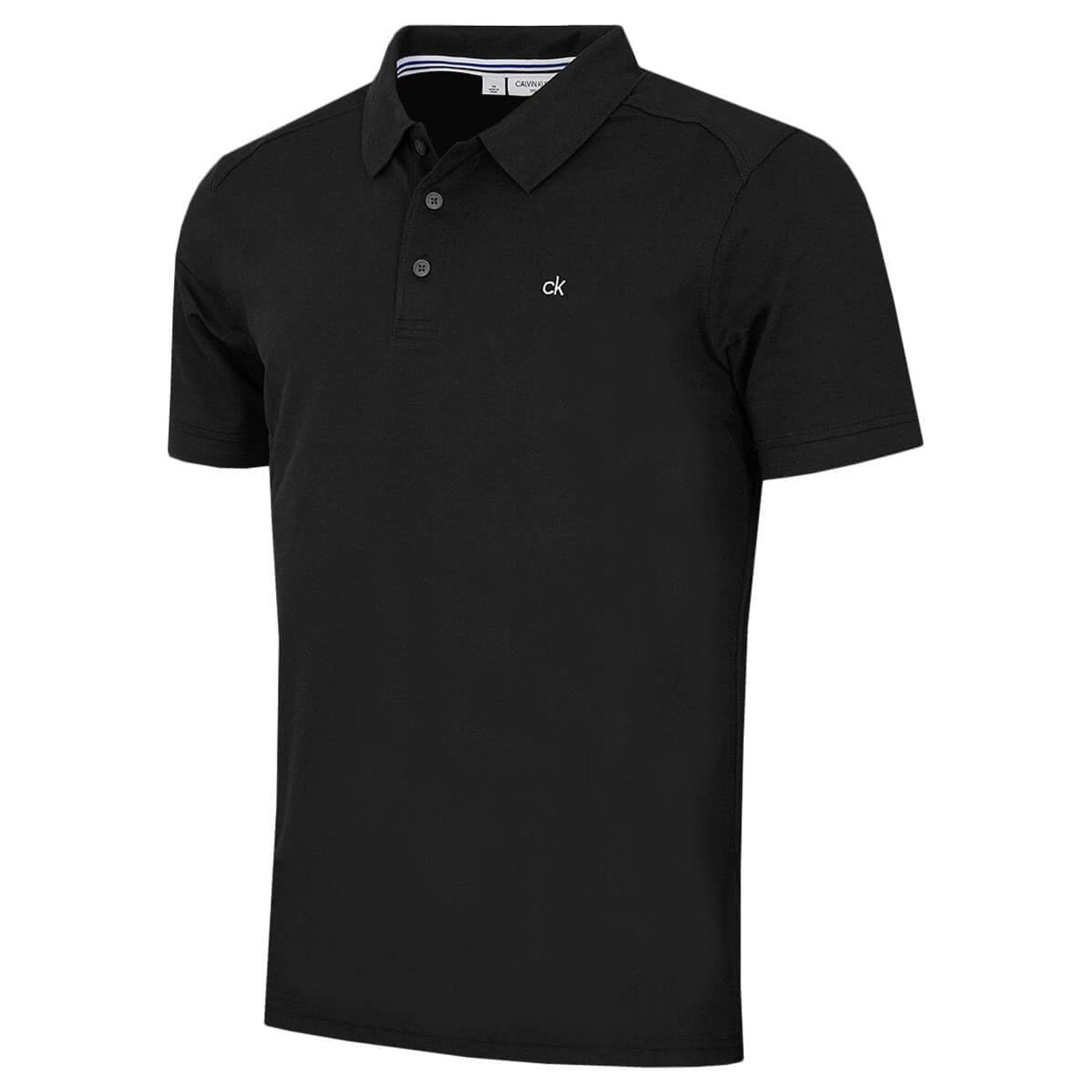 Calvin Klein Mens Campus Polo Shirt - Black - XL