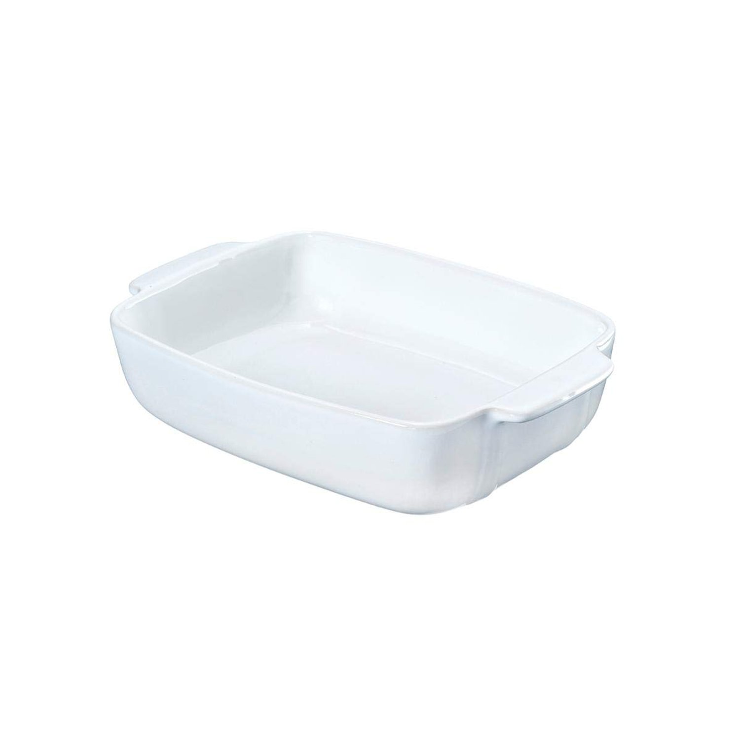 Pyrex 8013102 Signature Ceramic Rectangular Oven Dish 35 x 25 cm White