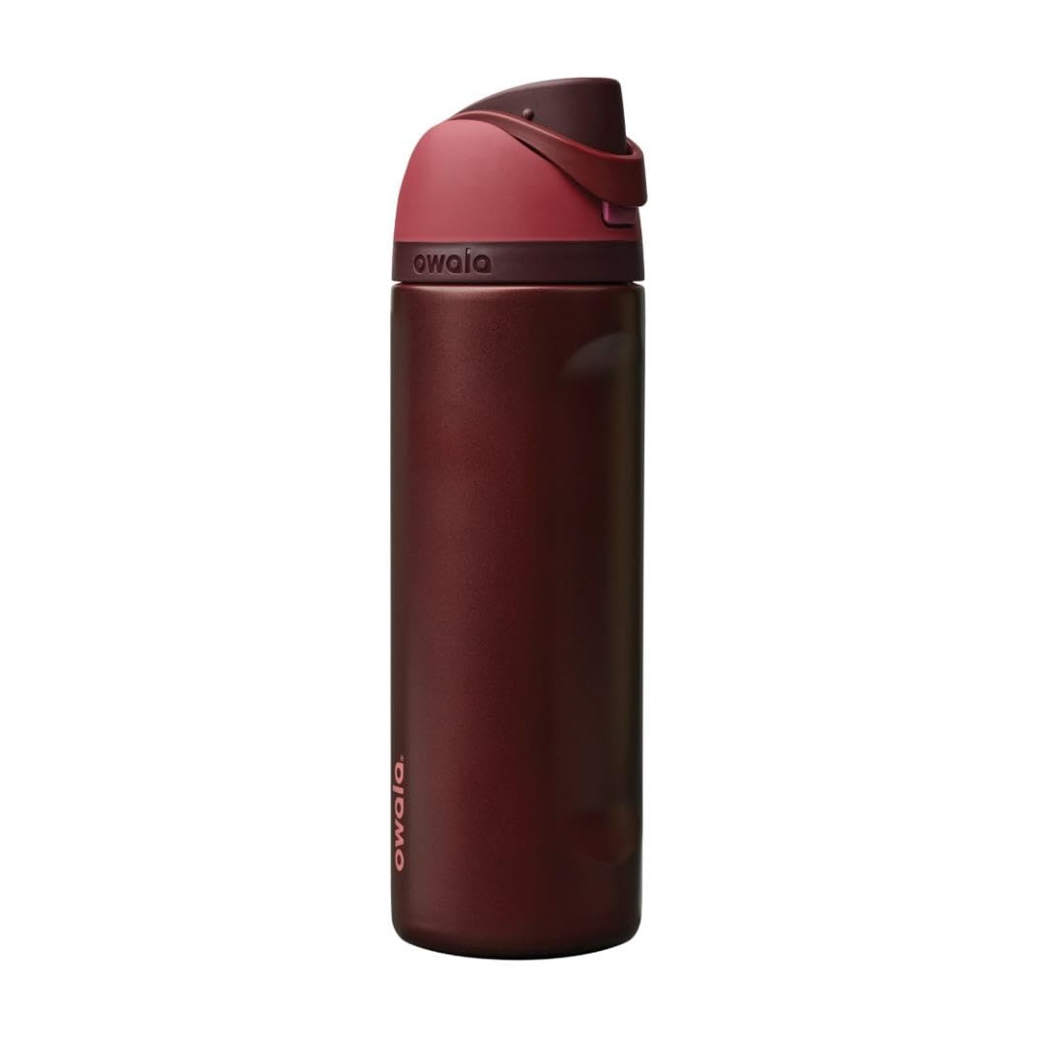 Owala FreeSip Insulated Stainless Steel Water Bottle with Straw, BPA-Free Sports Water Bottle, Great for Travel, 710ml, Black Cherry