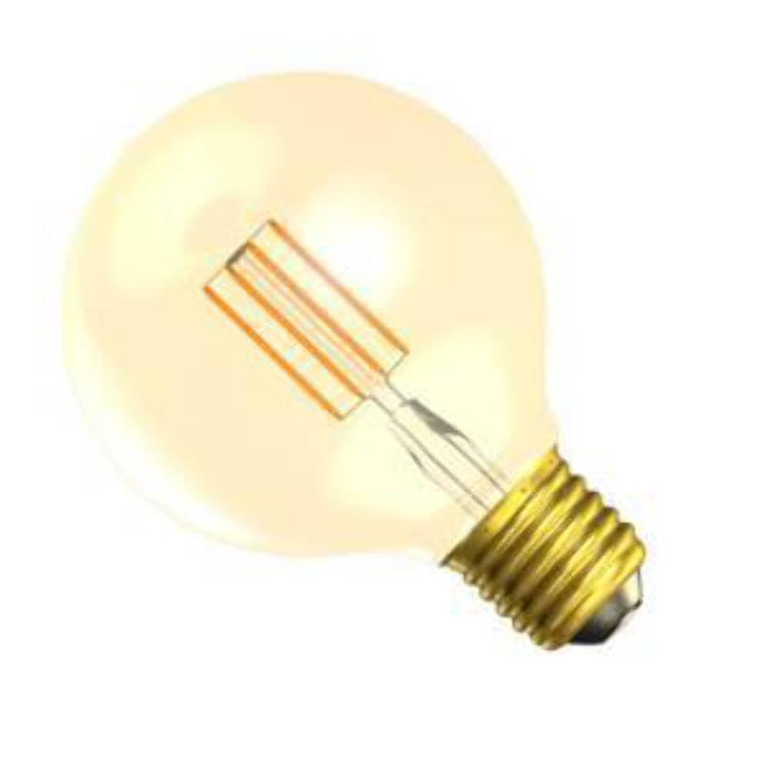 Casell Filament LED G125 Globe Gold Tinted 240v 8w E27 740lm 2200°k Dimmable - 0635635607395