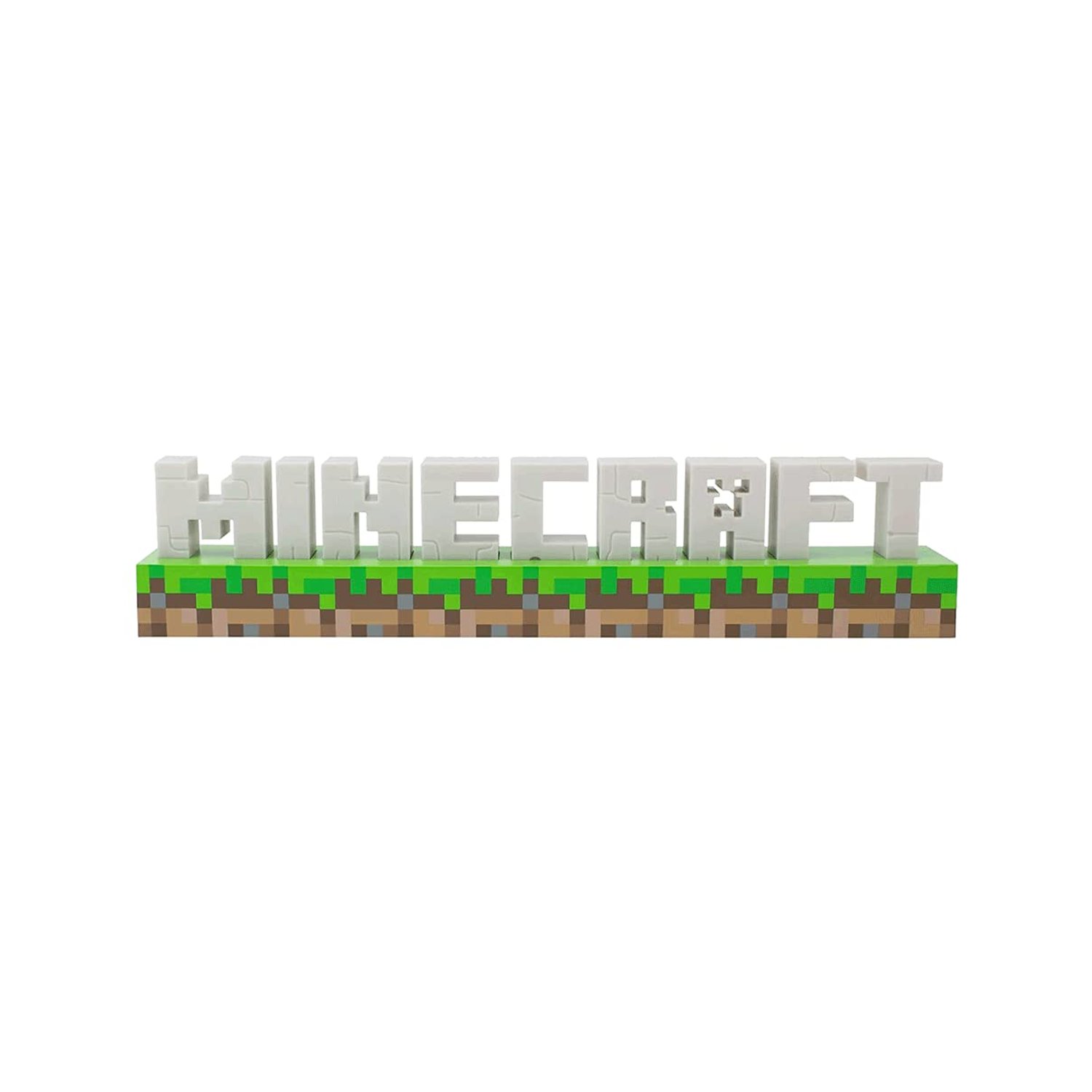 Paladone Minecraft Logo Light - Officially Licensed Merchandise, 2 Light Modes, Battery or USB Operated, Bedroom or Game Room Decor for Gamers