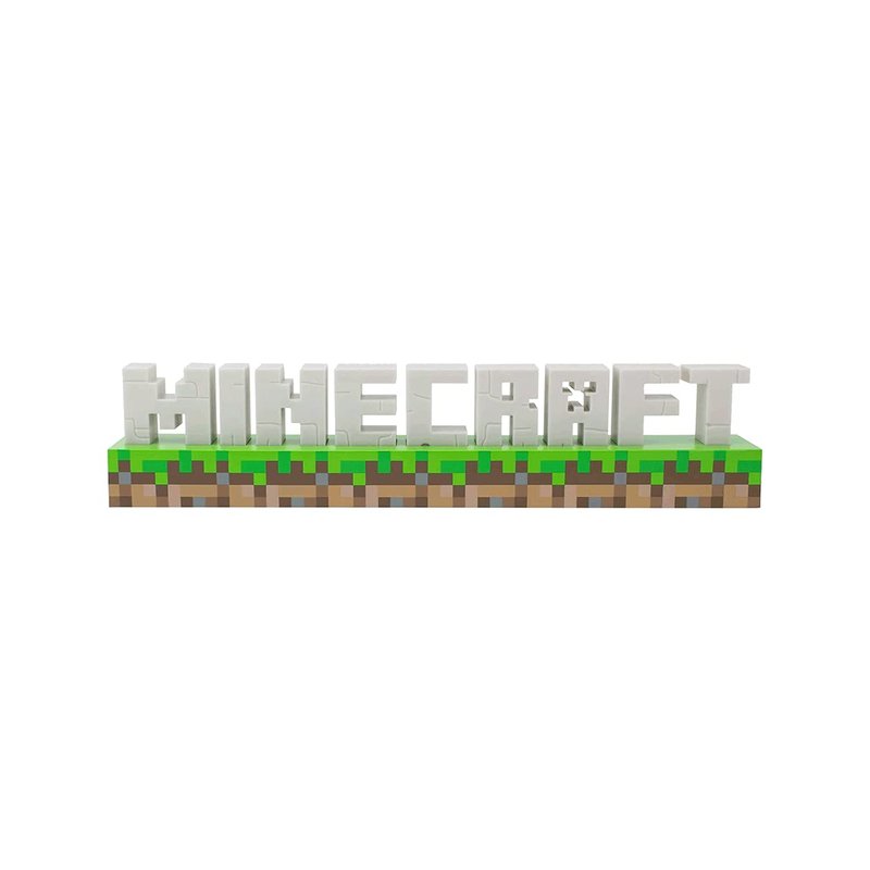 Paladone Minecraft Logo Light - Officially Licensed Merchandise, 2 Light Modes, Battery or USB Operated, Bedroom or Game Room Decor for Gamers