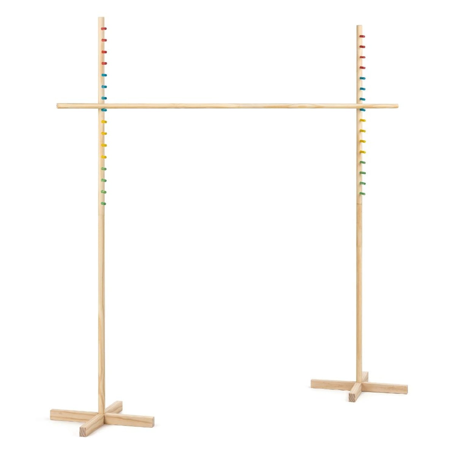 Grasshopper Games Wooden Limbo Set for Kids and Adults with Carry Bag, Indoor Outdoor Garden Game for Family