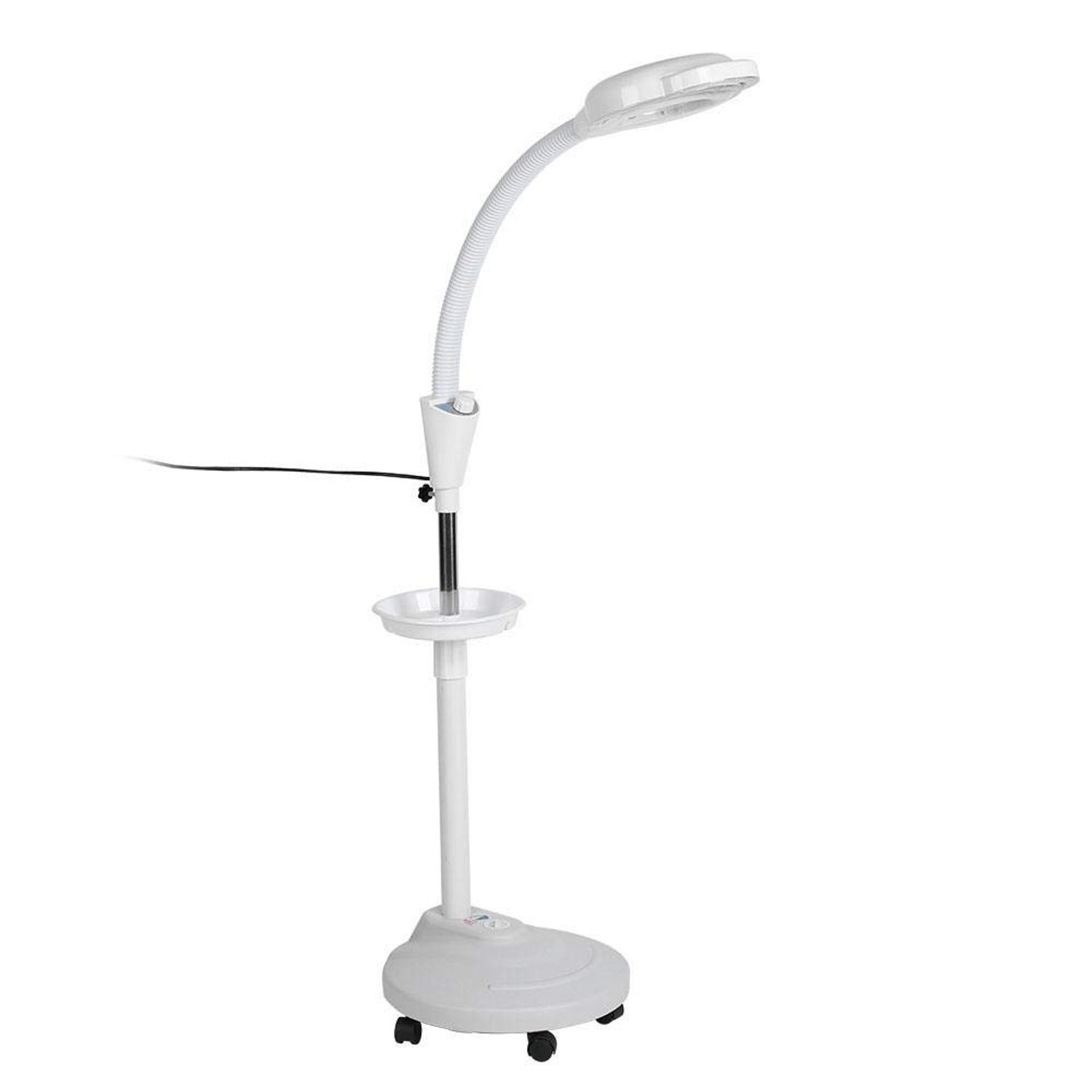 Pongnas LED Beauty Salon Cold Light Lamp, Adjustable 8X Magnifying Illumination Floor Lamp, Perfect for Eyelash Extension, Eyebrow Lips Tattoo, Nail Art (UK) - Height: Approx. 160 cm / 63 inch