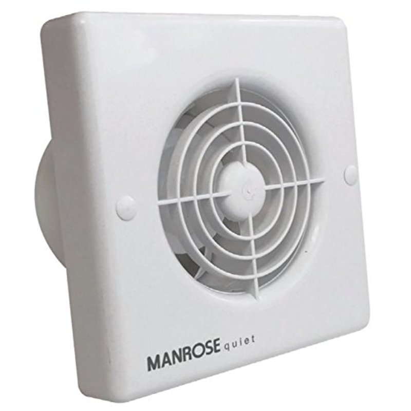 Manrose QF100T Quiet Extractor Fan with Timer for 4"/100mm Duct