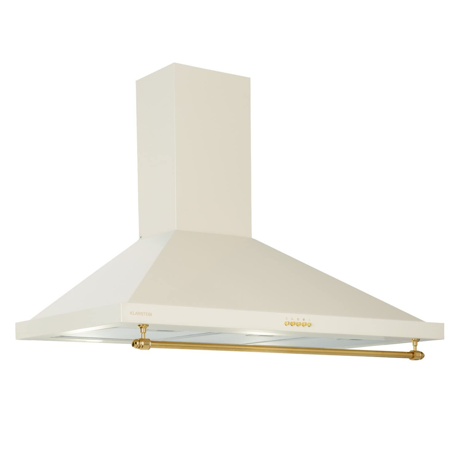 Klarstein Kitchen Cooker Hood, Chimney Cooker Hoods 90cm, Wall Mount Extractor Fan for Kitchens w/LED Lights, Hood Grease Filters, 591.5m³/h Airflow Hoods, Steel Extractor Fan