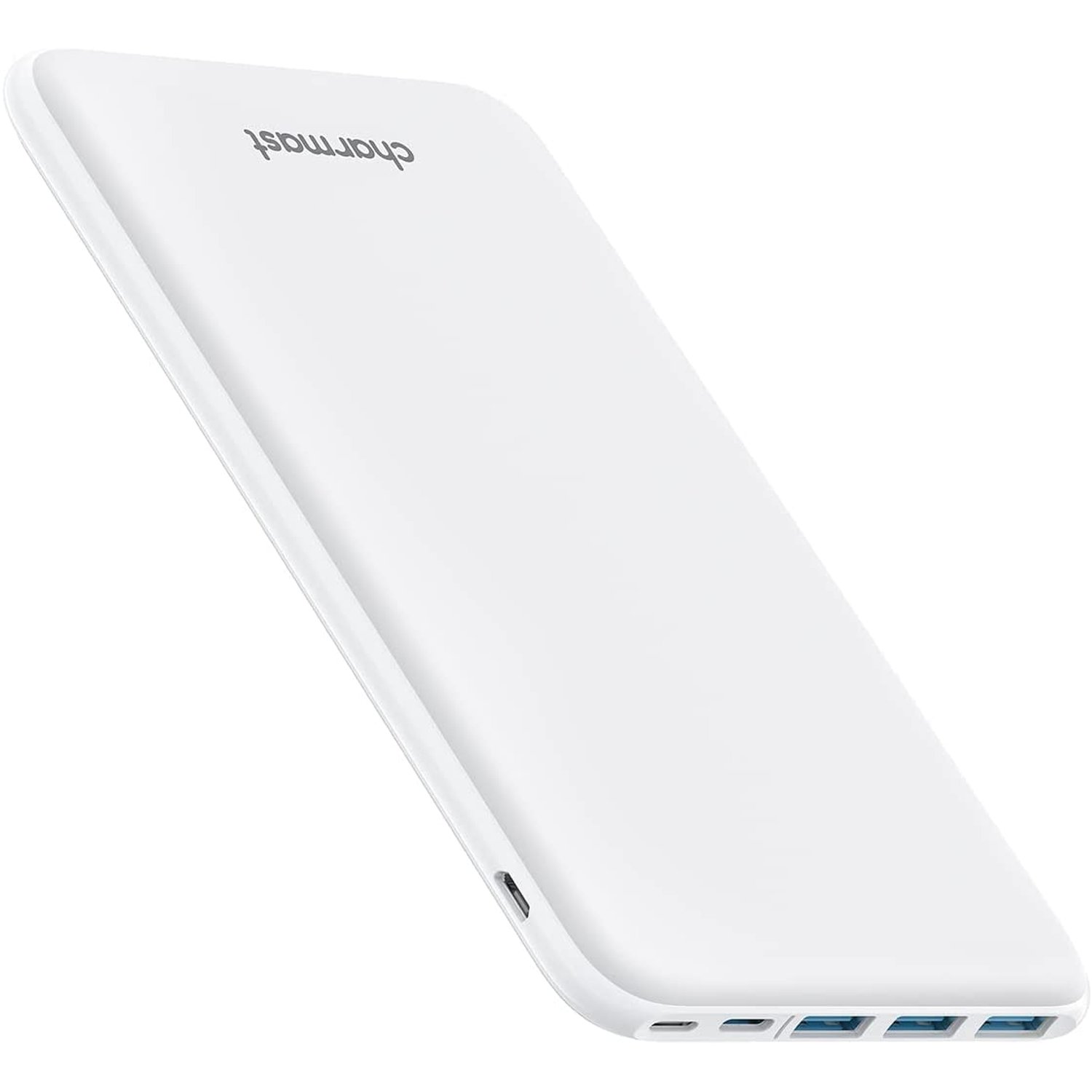 Charmast 26800mAh Power Bank USB C Battery Pack Portable Charger USB C Slim Type C Battery Bank with 3 Input & 4 iSmart Output compatible with Smartphones Tablets and More (White)