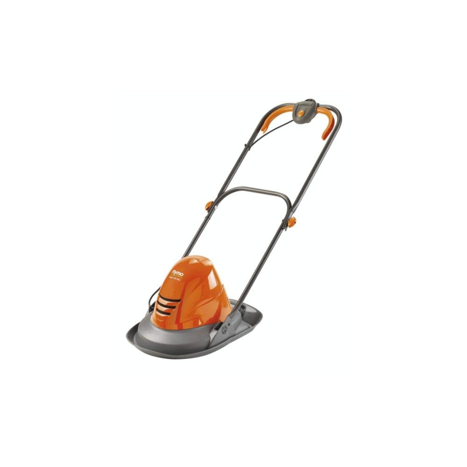 Flymo Turbo Lite 250 Electric Hover Lawn Mower – 1400 W, 25 cm Cutting Width, Ambidextrous Handles, Folds Flat, Orange