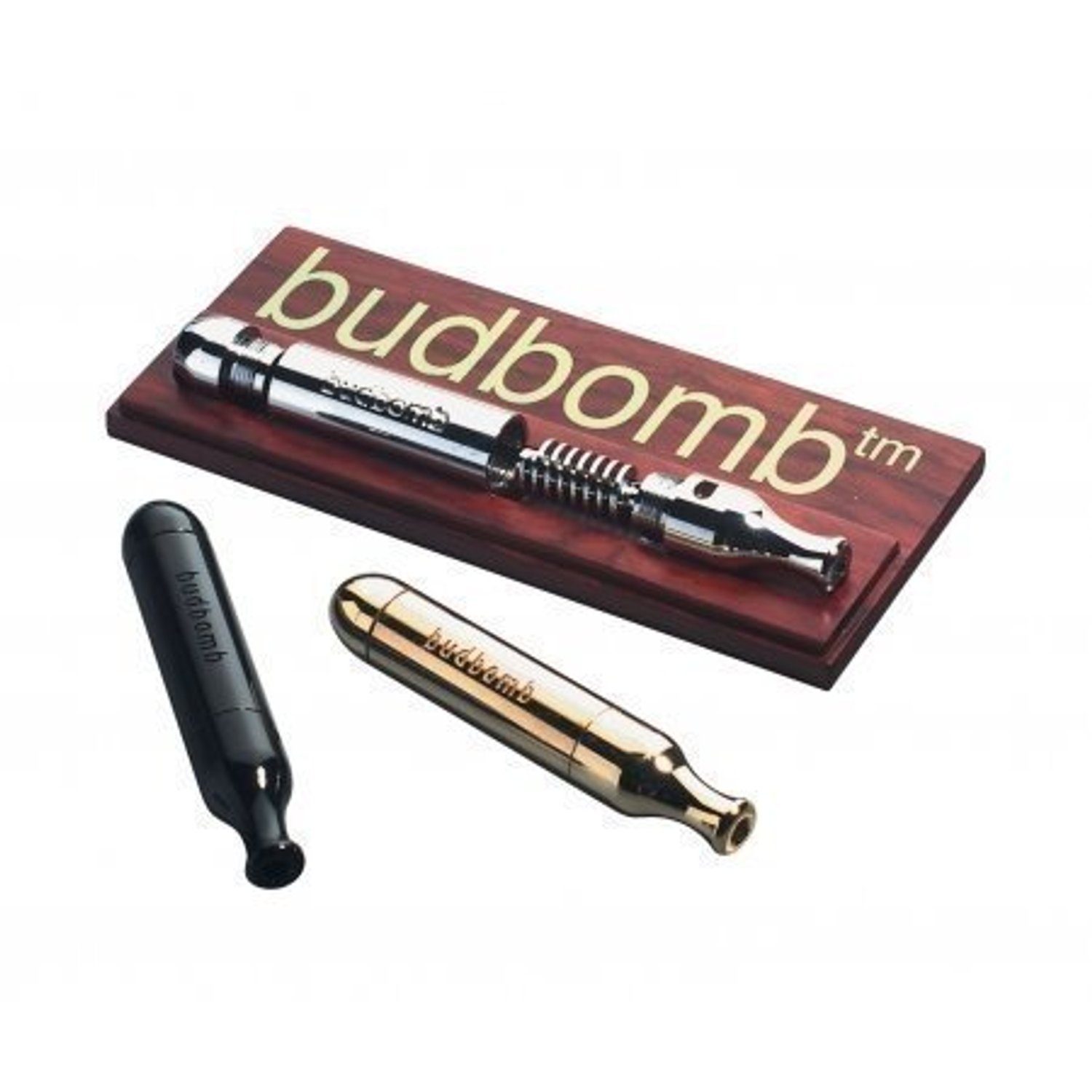 BUDBOMB tobacco pipe with extended smoke path in -BLACK- PatchouliWorld