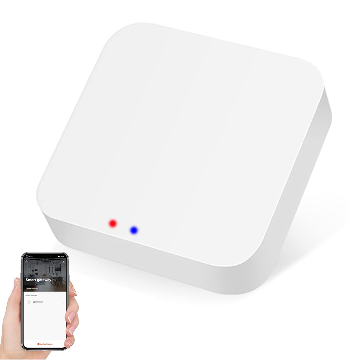 Zecamin ZigBee Hub, Dual Mode Gateway with WiFi and Bluetooth, Tuya Smart Home Bridge, Voice Control via Alexa, Google Home, Intelligent Bridge Wireless Remote Control