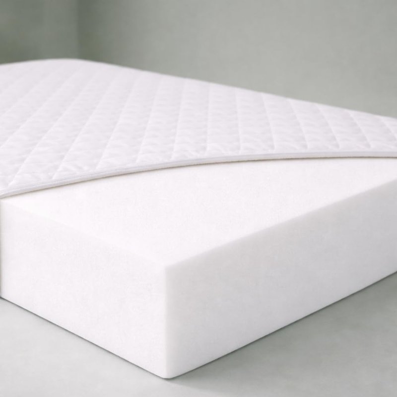 Opulent Home Cot Bed Mattress 120x60x15cm – Waterproof, Breathable & Hypoallergenic – Anti-Allergy Baby Mattress with Removable Washable Zipped Cover – Extra Thick Support for Newborns