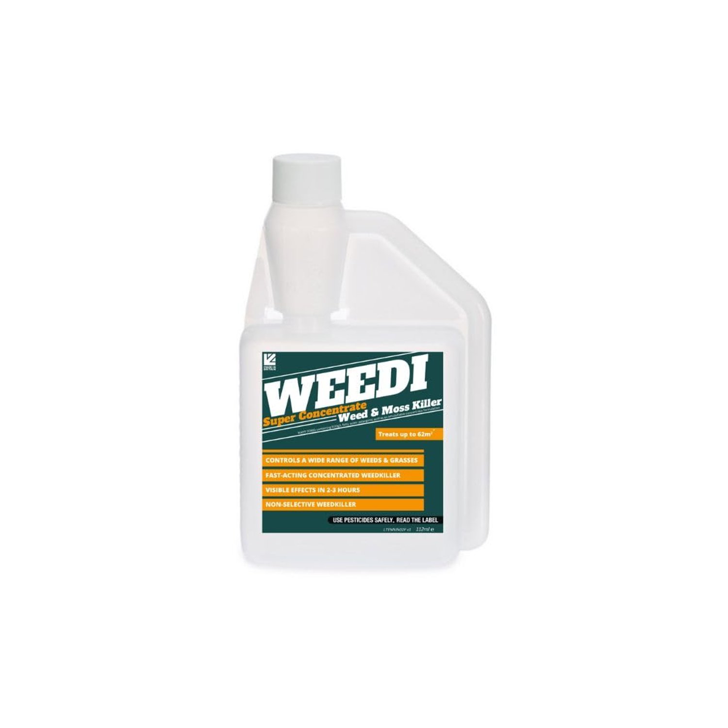 Weedi Super Concentrate Weed & Moss Killer | Glyphosate Free | Home Gardener | Herbicide | Artificial Grass | Pelargonic Acid | Biodegradable | Weeds (up to 62m2 coverage)