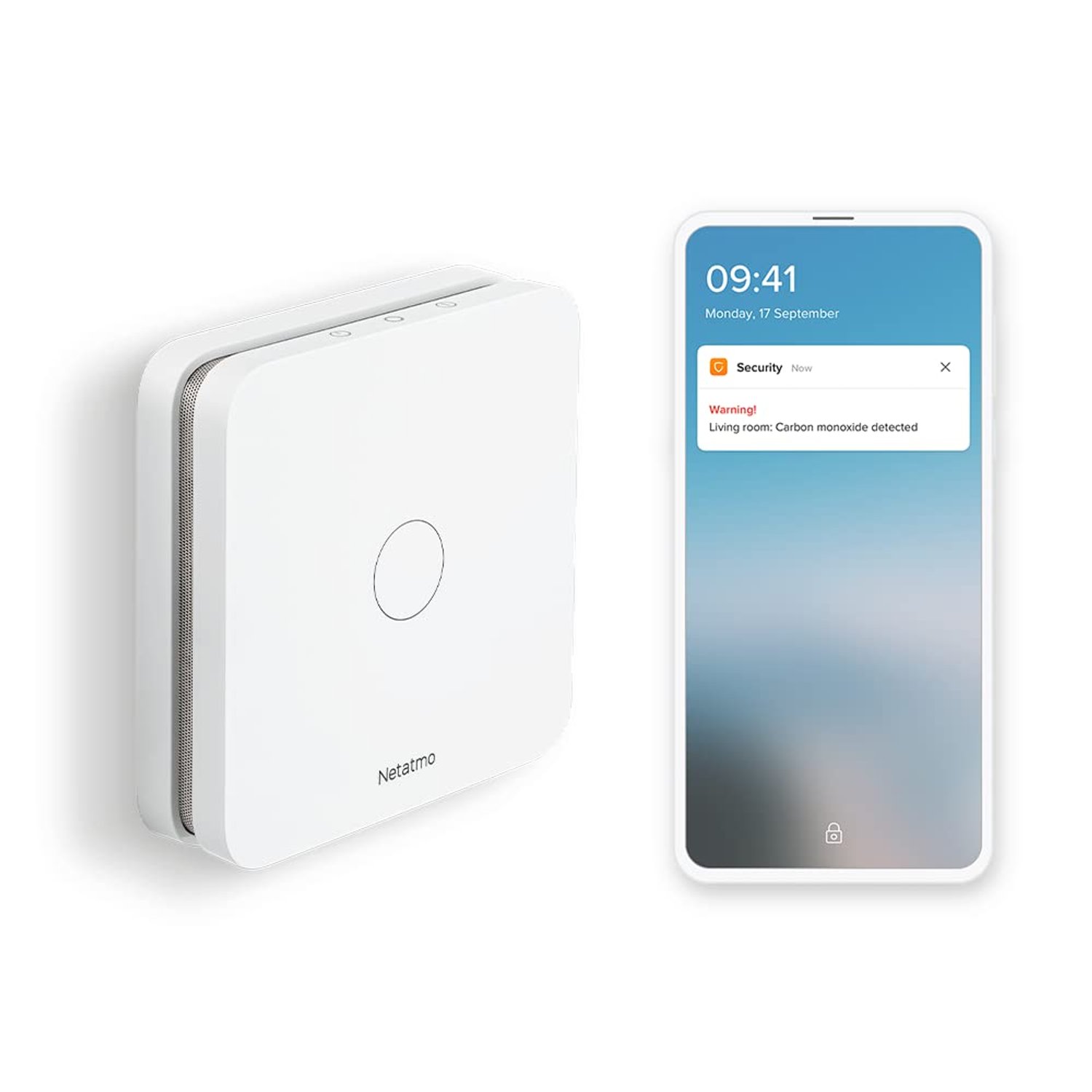 Netatmo UK NCO-UK Smart Carbon Monoxide Alarm, White
