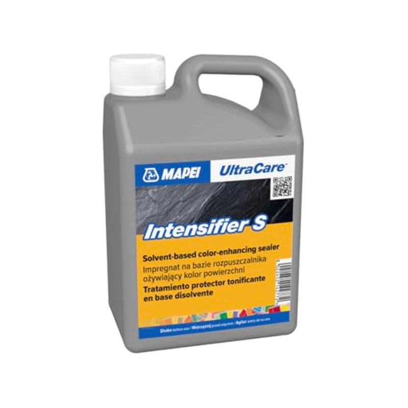Mapei UltraCare Intensifier S - Premium Color Enhancer & Stain Protector for Natural Stone, Marble and Terracotta - Wet Look Finish Sealer - 1 Litre