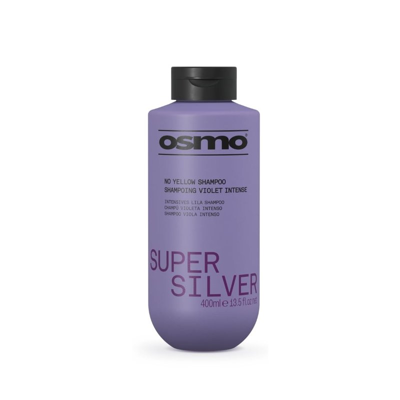 OSMO Super Silver Shampoo | Violet Pigment | No Yellow or Brass | Purple Toning for Ashy Results | Vegan. 400ml
