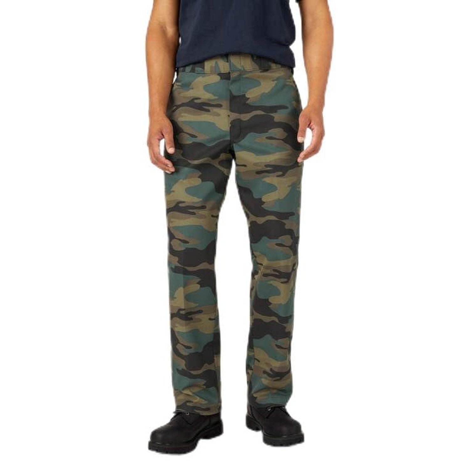 Dickies Men's Original 874 Work Pants Business Casual, Hunter Green Camo, 34W x 32L