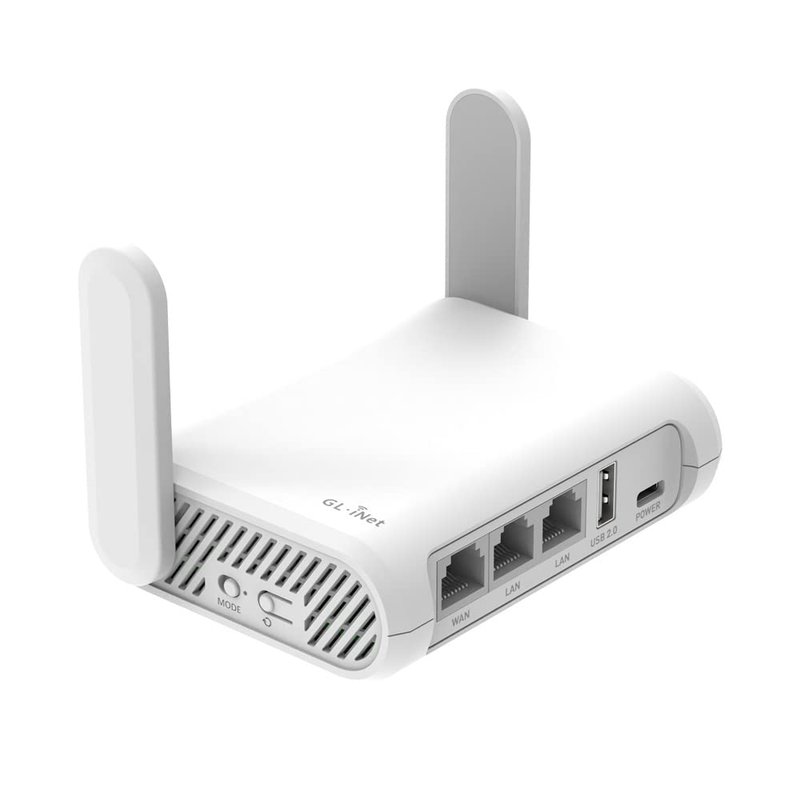 GL.iNet GL-SFT1200 (Opal) Portable Wifi Router for Travel, Wireless Access Point, Pocket Wifi 5 Abroad, Secure Vpn Router, Mobile Wireless Routers for Modem, Mini Routers for Hotel, Plane, Openwrt