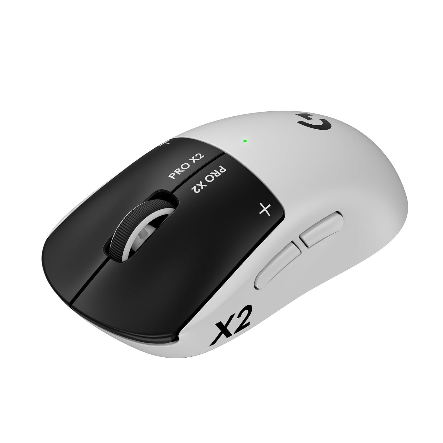 Logitech G PRO X2 SUPERSTRIKE Lightspeed Wireless Gaming Mouse, Fast Performance, Ultra Lightweight (61 g), Customizable Click Haptics, USB-C, for PC/Mac/Laptop - White