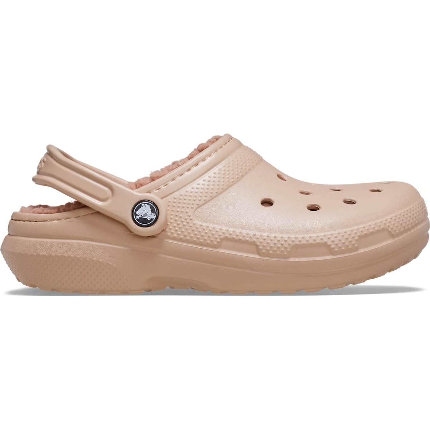 Crocs Unisex Adult, Classic Lined Clog, Pink Caramel, 9 UK Men/ 10 UK Women