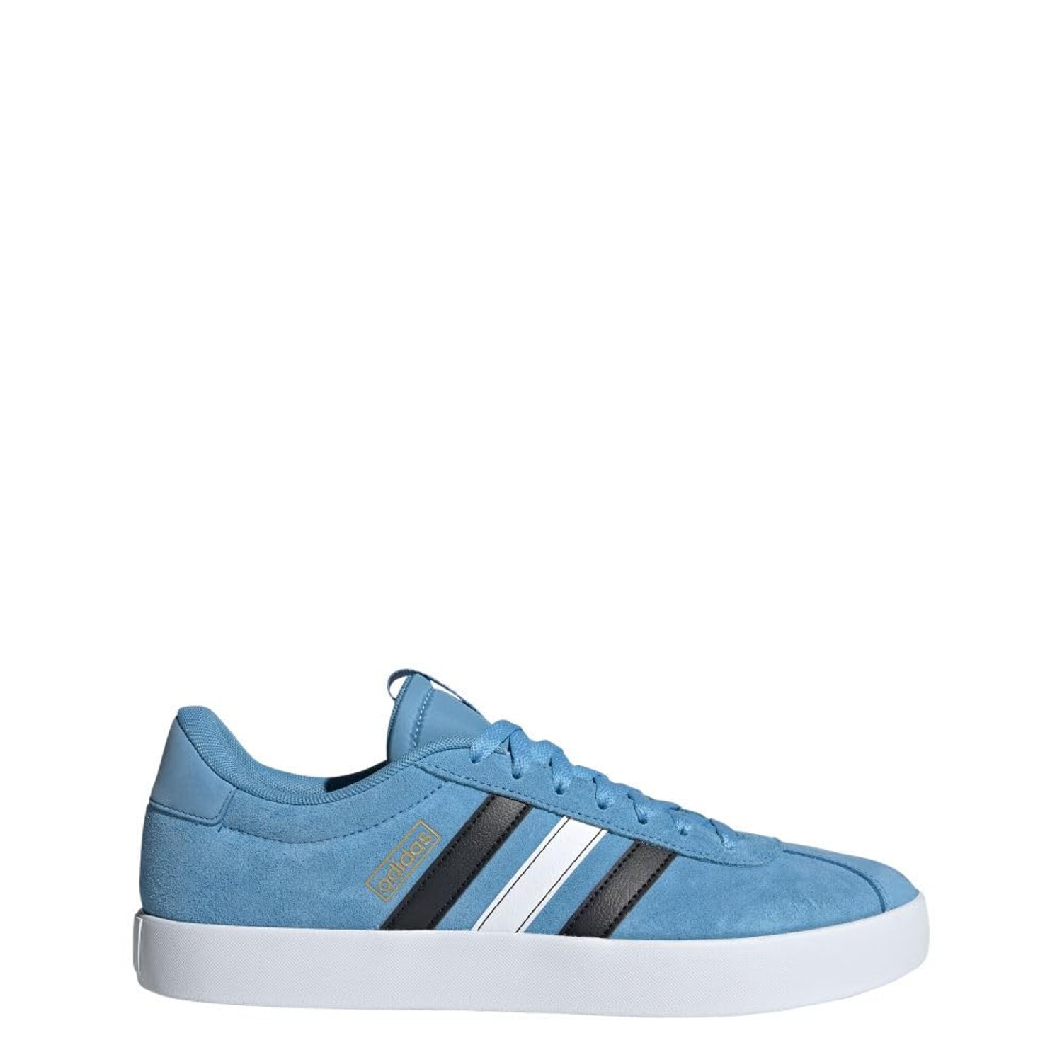 adidas Men's Vl Court 3.0 Sneaker, Light Blue/White/Black, 7.5 UK