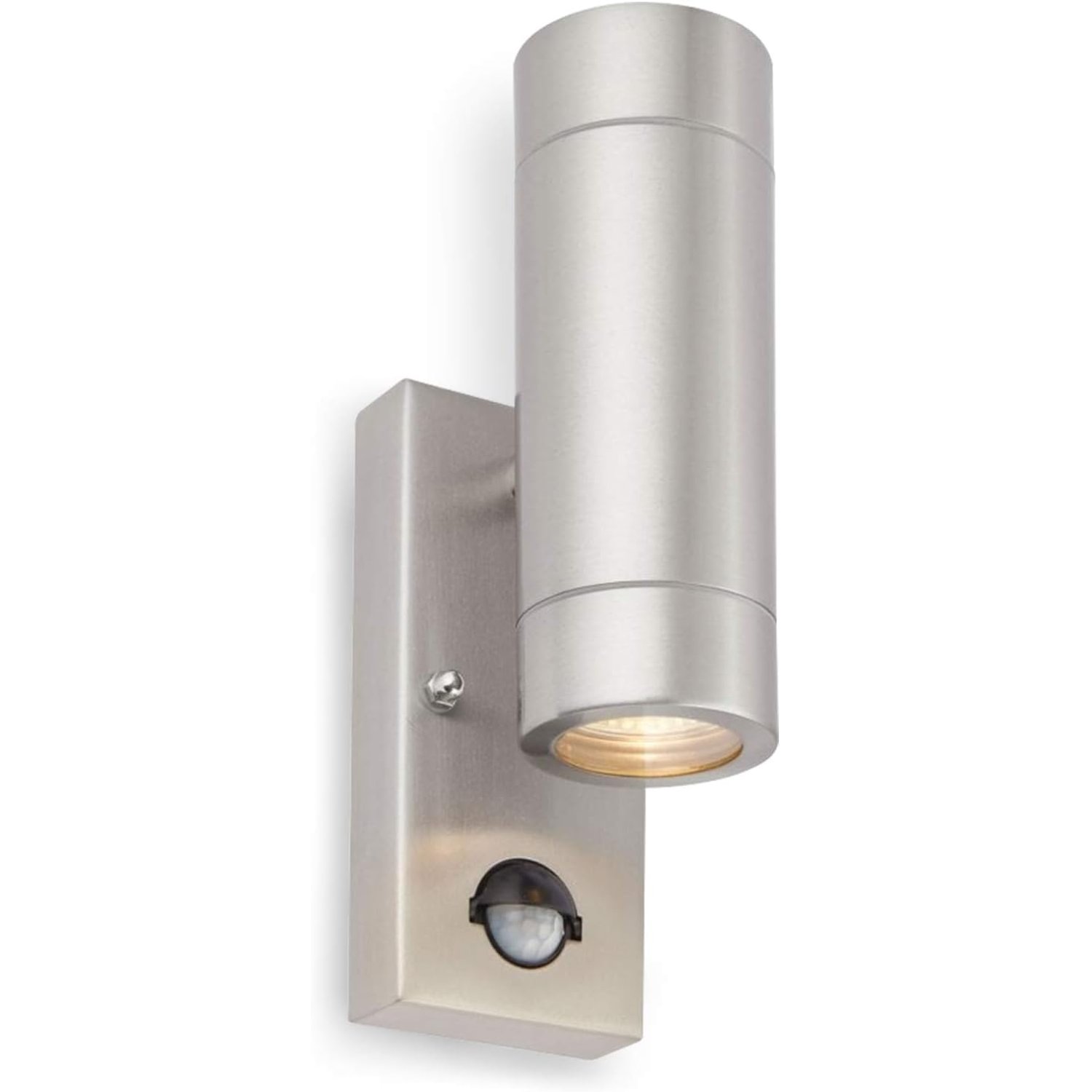 National Lighting Outdoor Up & Down Wall Light with Sensor Non-Dimmable - Dusk to Dawn Security Lights - Anthracite Grey Photocell Lights - LUX Sensor Outside Lights - IP44 7W Weatherproof Wall Lights