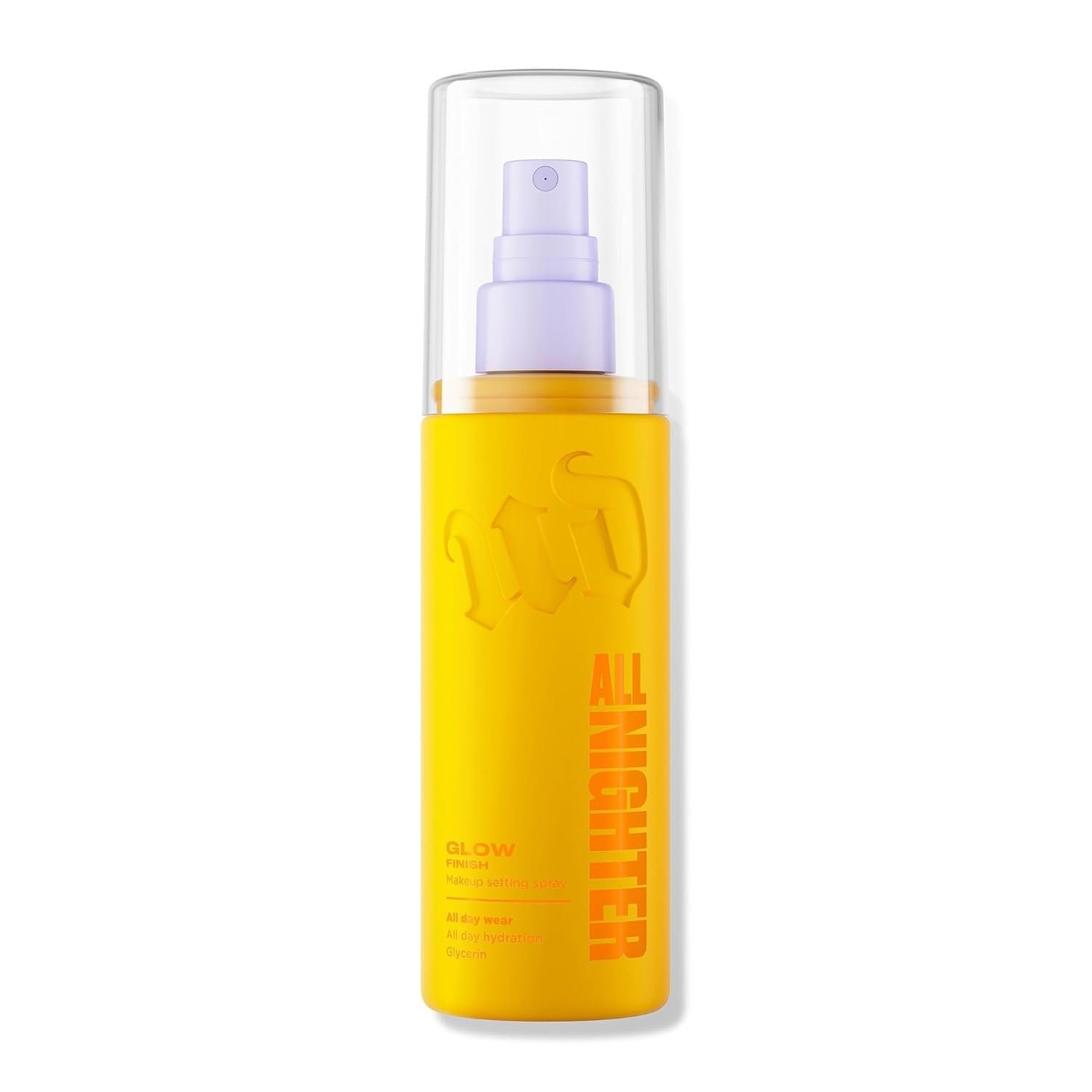 Urban Decay All Nighter Waterproof Make-Up Setting Spray Glow Finish, Up to 24hr Wear, +12% Finer Particles, Hydrating, Sweat & Transfer Resistant (Travel Size or Full Size)