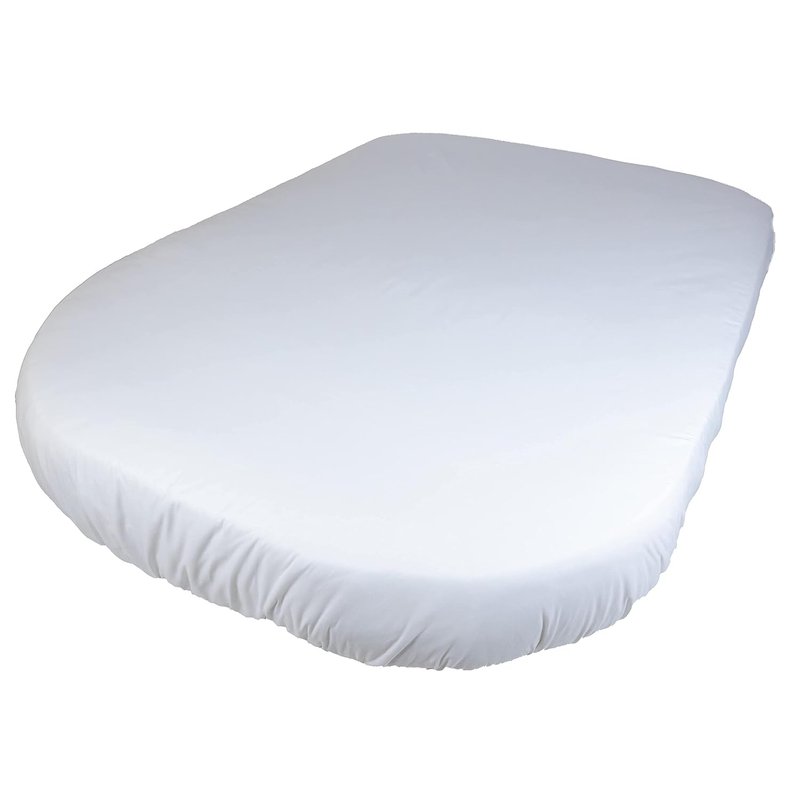 Jonic Essentials Motorhome Caravan Bedding Fitted Sheets for Island Shaped Motorhome Caravan Mattress Beds, Luxury White Polycotton 200 Thread Count, Elasticated All Around, Made in UK (137/190/30cm)