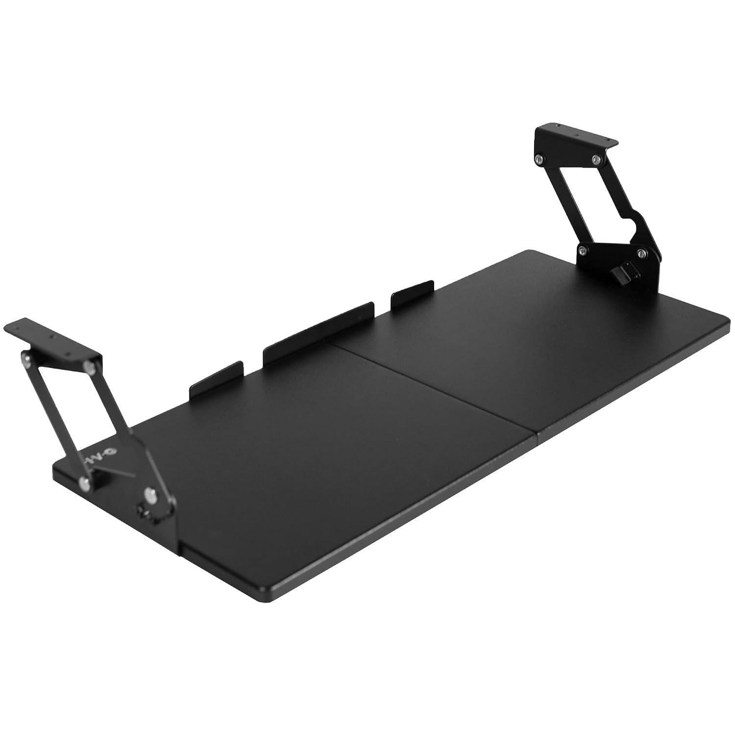 VIVO Large Under Desk 68 x 28 cm Computer Keyboard and Mouse Tray with Swinging Height Adjustment, 12 Settings, Platform Drawer for Typing, Black, MOUNT-KB08S