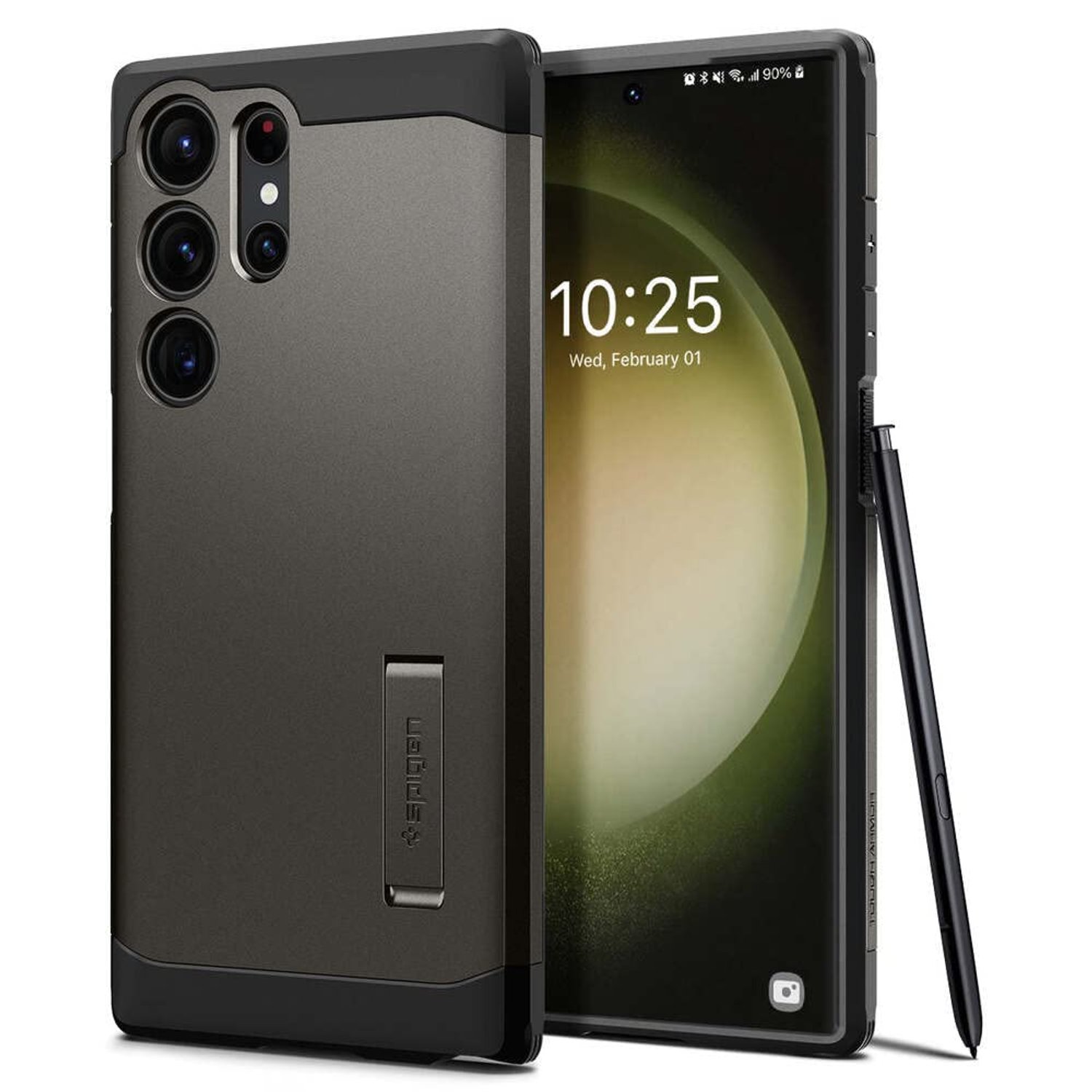 Spigen Tough Armor Phone Case Compatible with Samsung Galaxy S23 Ultra - Gunmetal
