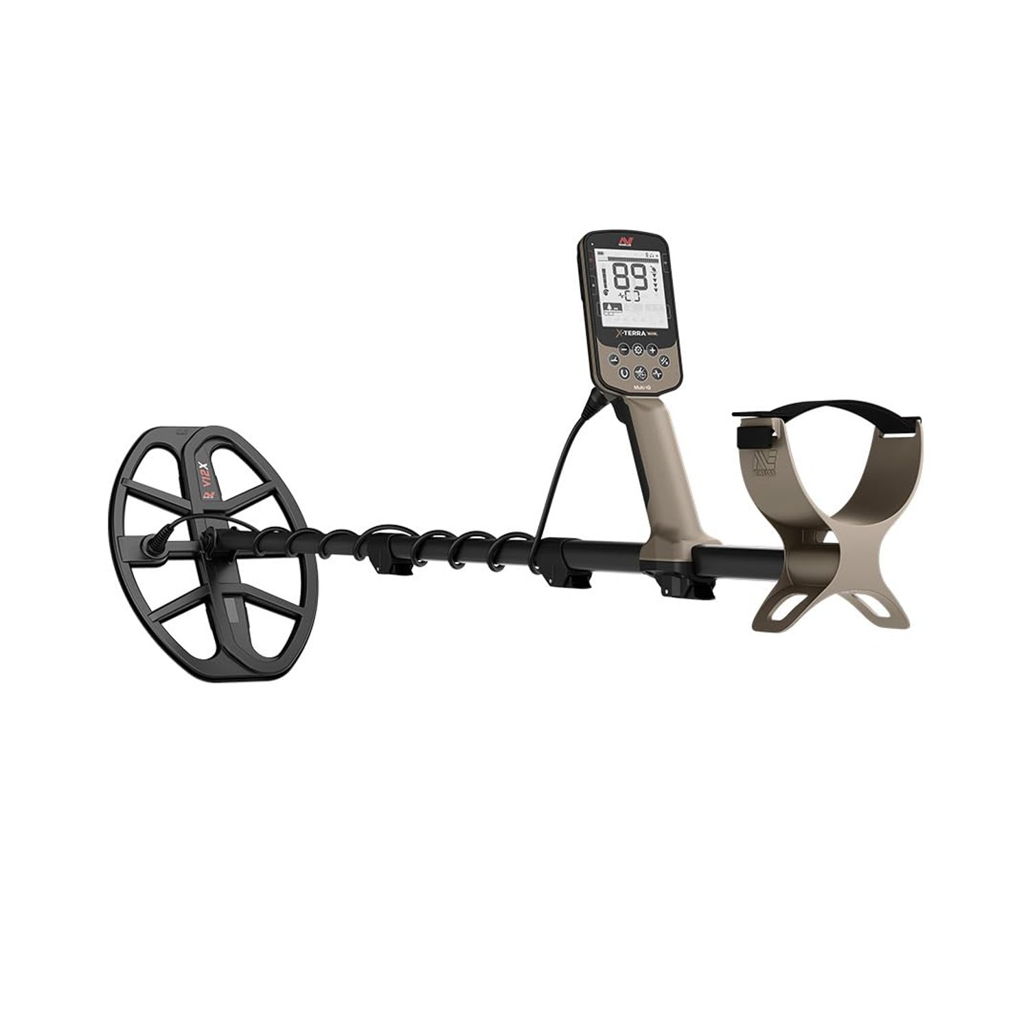 MINELAB X-Terra Elite, Waterproof, All Terrain Coin & Treasure Metal Detector, Multi-IQ Precision Targeting with Simultaneous Multi-Frequency Technology, Included V12X Coil and Charging Cable