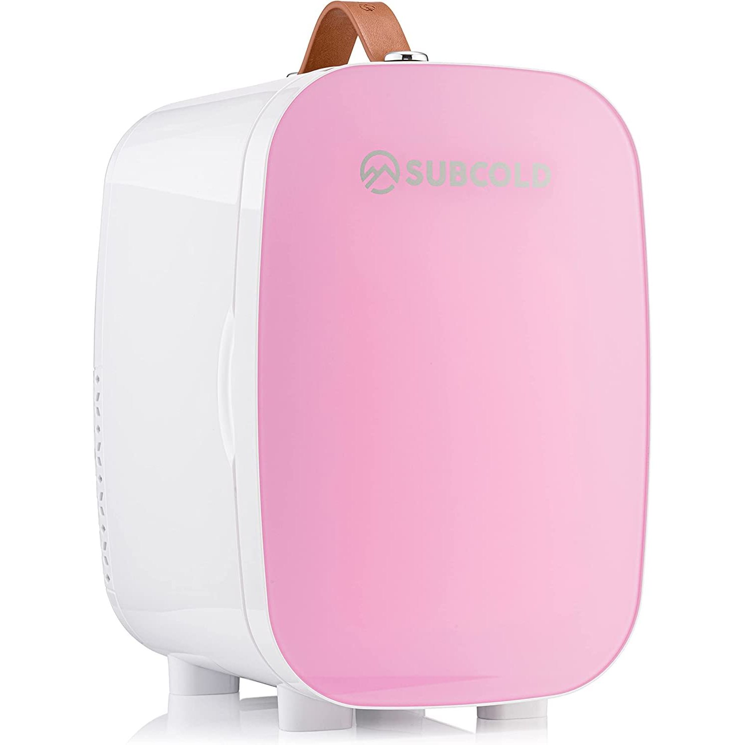 Subcold PRO6 Mini Fridge 6L / 8 Can – Quiet & Energy-Efficient, USB & AC Powered Small Fridges for Bedrooms, Car, Office, Travel | Portable Mini Fridge For Skincare, Beauty, Drinks & Snacks (Pink)