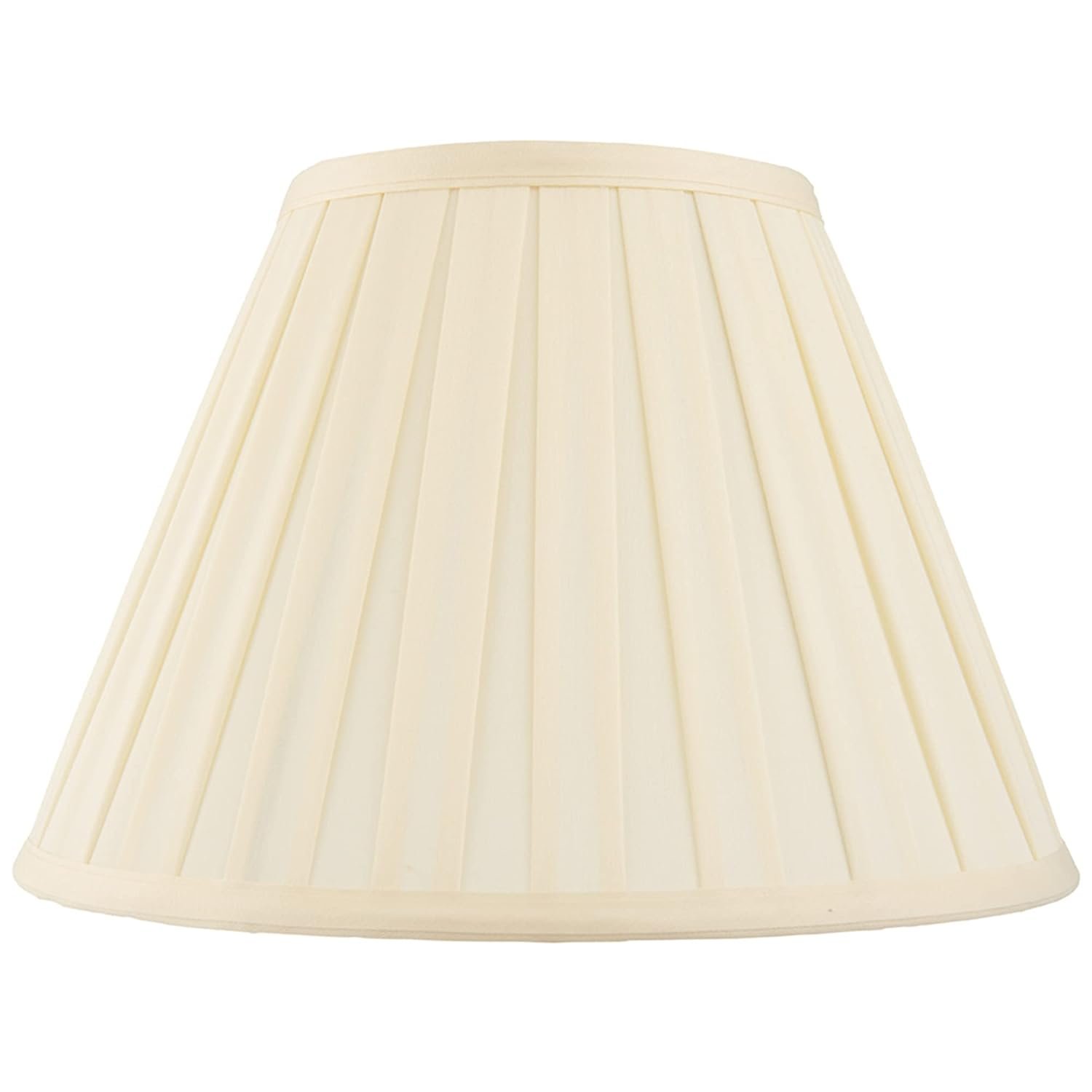 Betta Lighting Empire Lamp Shade - 12-Inch Tapered Drum Light Shade in Cream Cotton Mix Fabric - Box Pleat Lampshade for Table Lamps & Floor Lamps - 60W E27 or B22 GLS (Bulb Not Supplied)