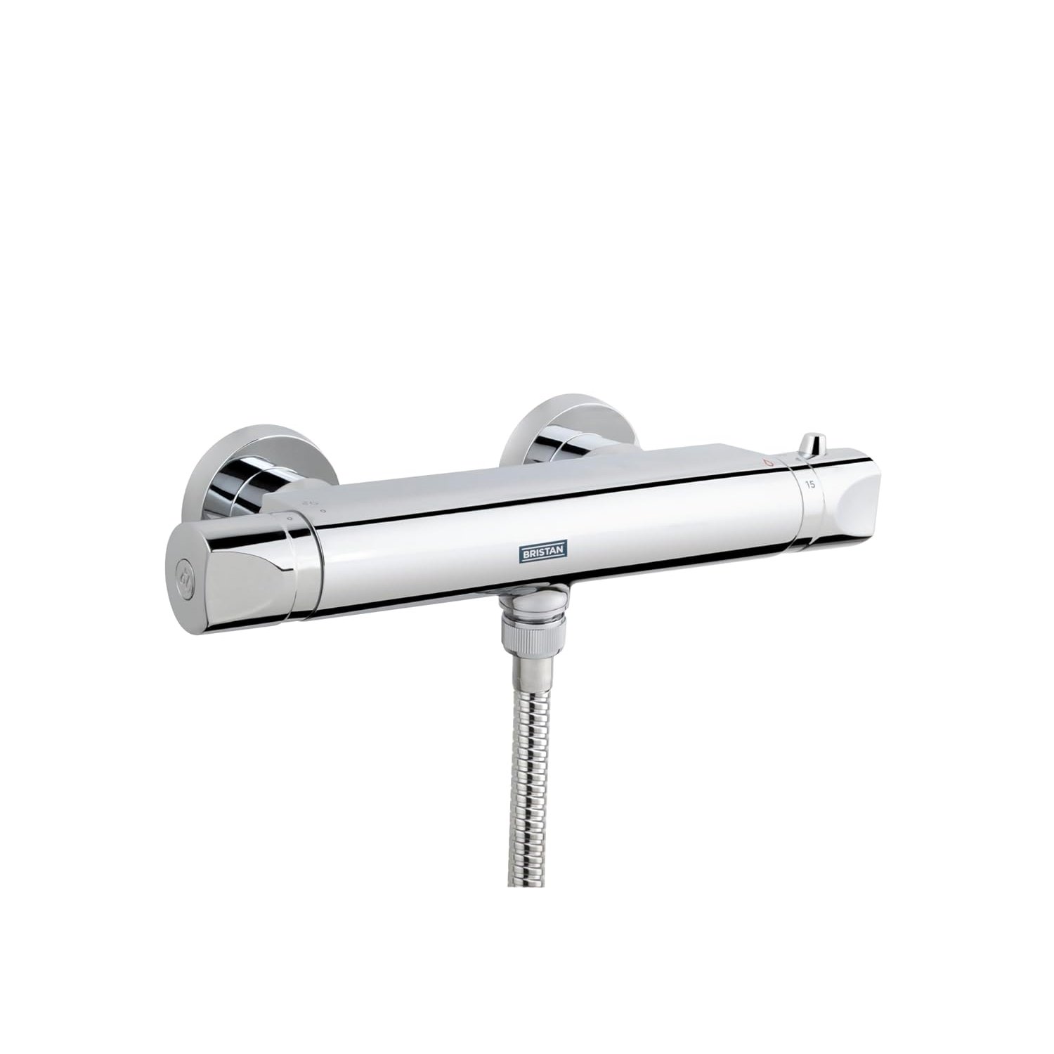Bristan Artisan Thermostatic Shower Mixer Bar Valve, Scratch Resistant and Anti Scald, for All Plumbing Systems , Chrome Plated - AR2 SHXVOFF C