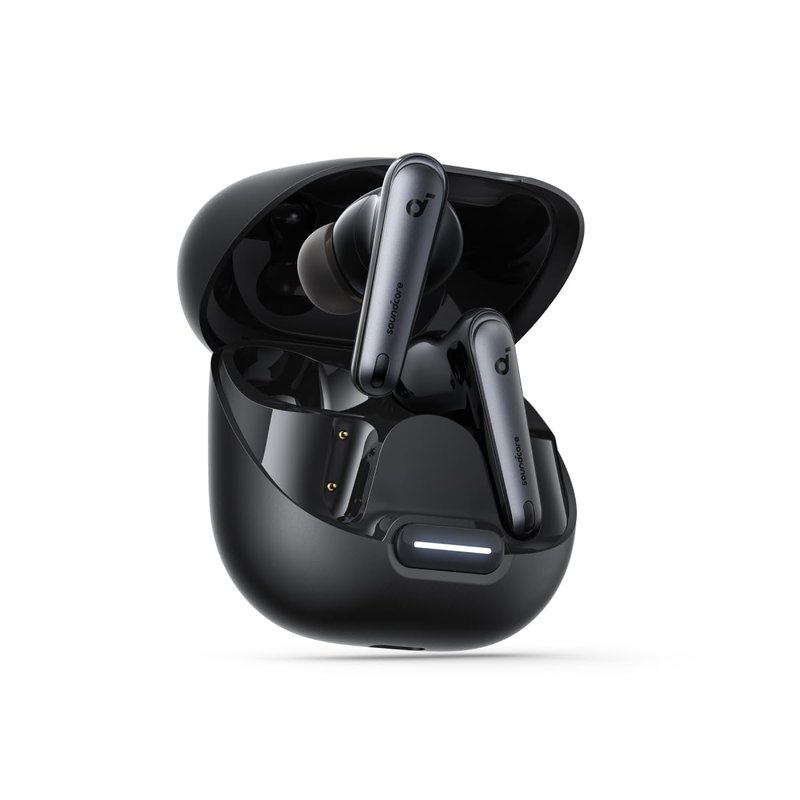 Soundcore by Anker Liberty 4 NC Wireless Noise Cancelling Earbuds, 98.5% Reduction, Adaptive to Ears and Environment, Hi-Res Sound, 50H Battery, Charging, Bluetooth 5.3